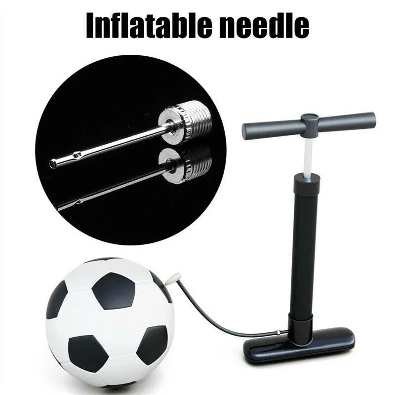 20pcs Sports Balls Inflating Pump Needle For Football Basketball Soccer Inflatable Air Valve Adaptor Stainless Steel Pump Pin