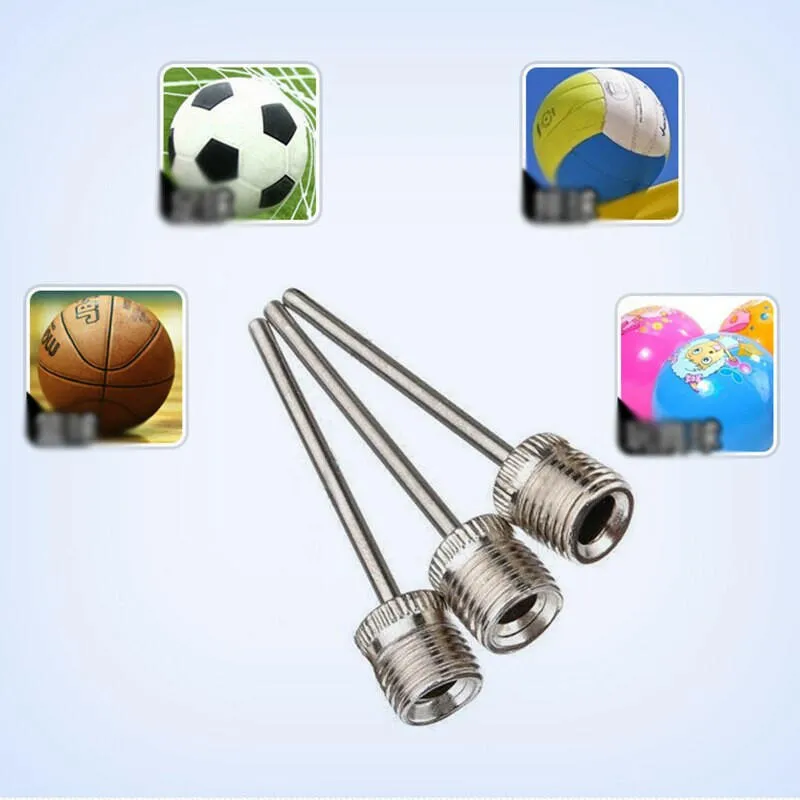 20pcs Sports Balls Inflating Pump Needle For Football Basketball Soccer Inflatable Air Valve Adaptor Stainless Steel Pump Pin