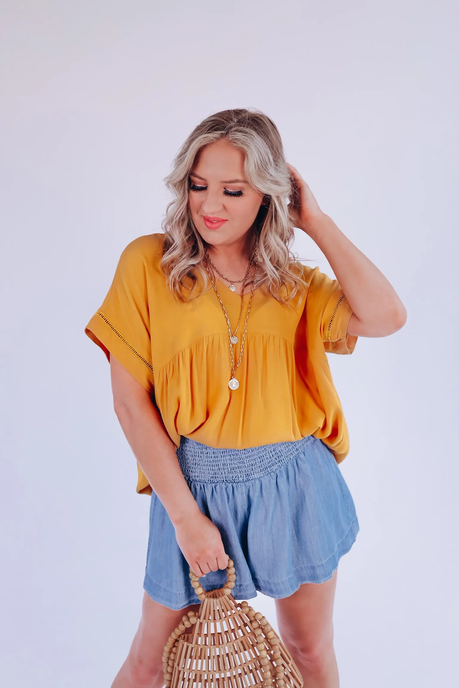 A Bright Light Mustard Blouse