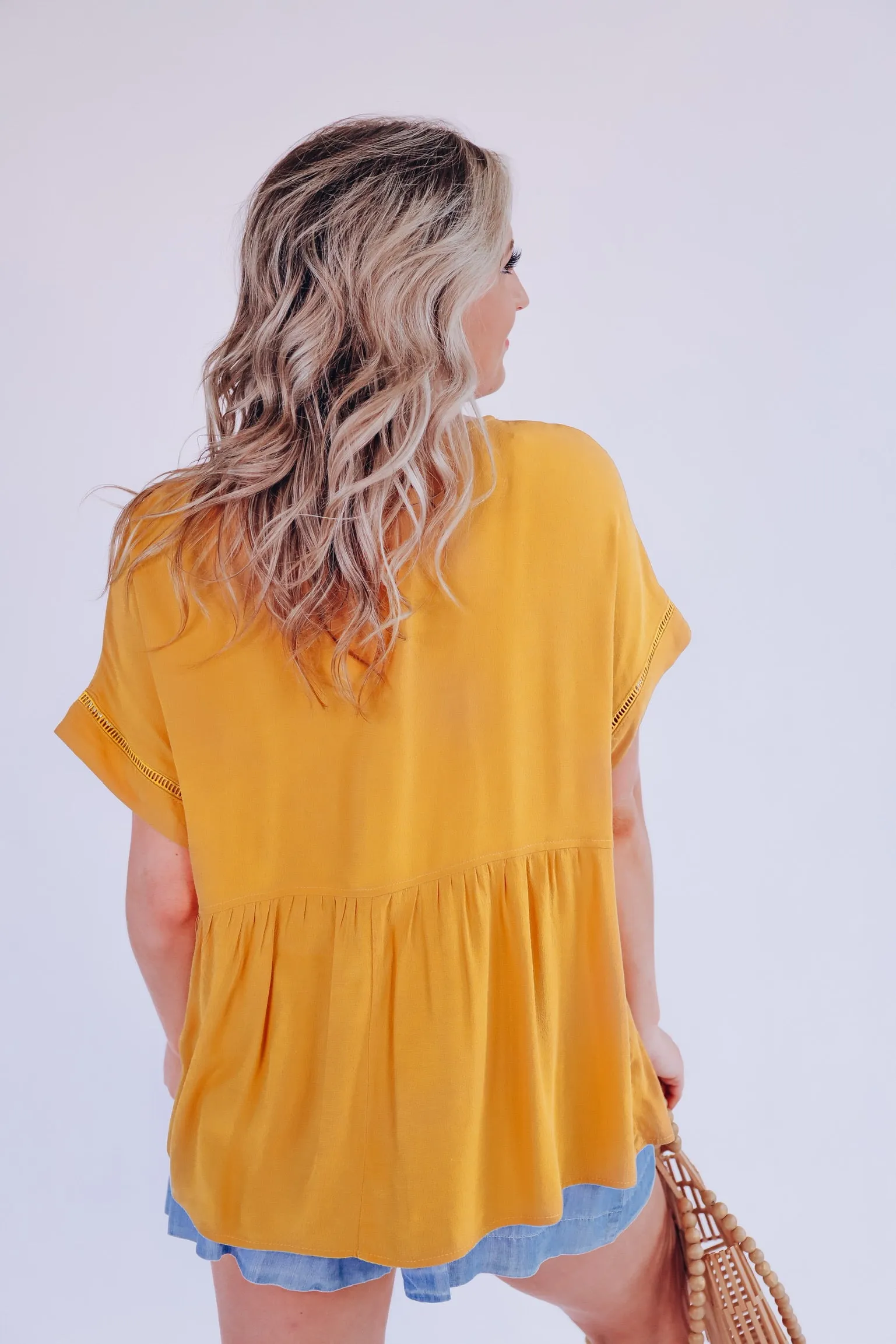 A Bright Light Mustard Blouse