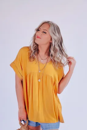 A Bright Light Mustard Blouse