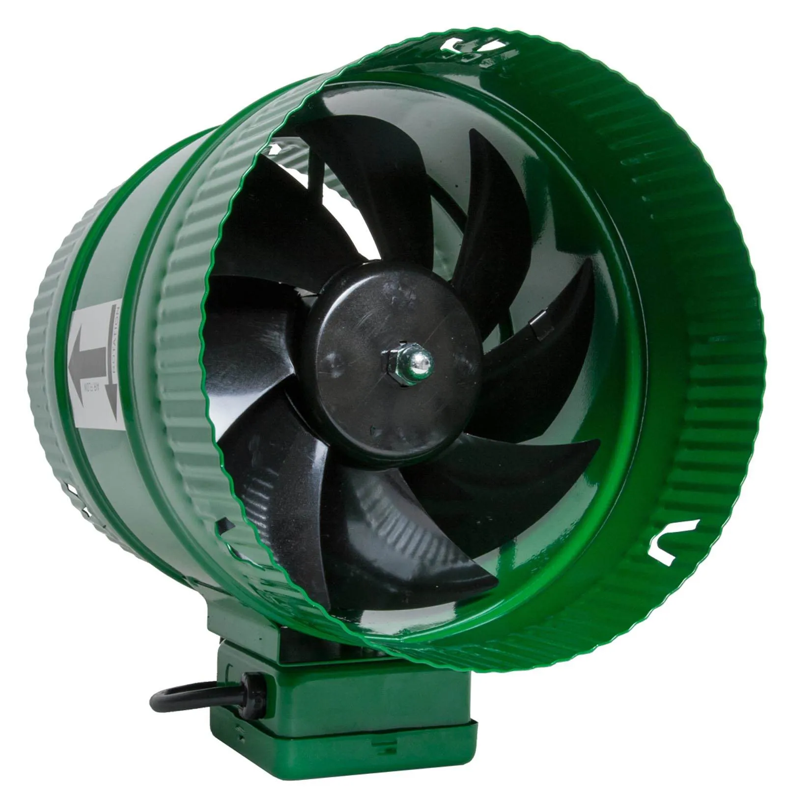 Active Air ACFB8 8 Inch Hydroponics Inline Duct Booster Fan 471 CFM, Green