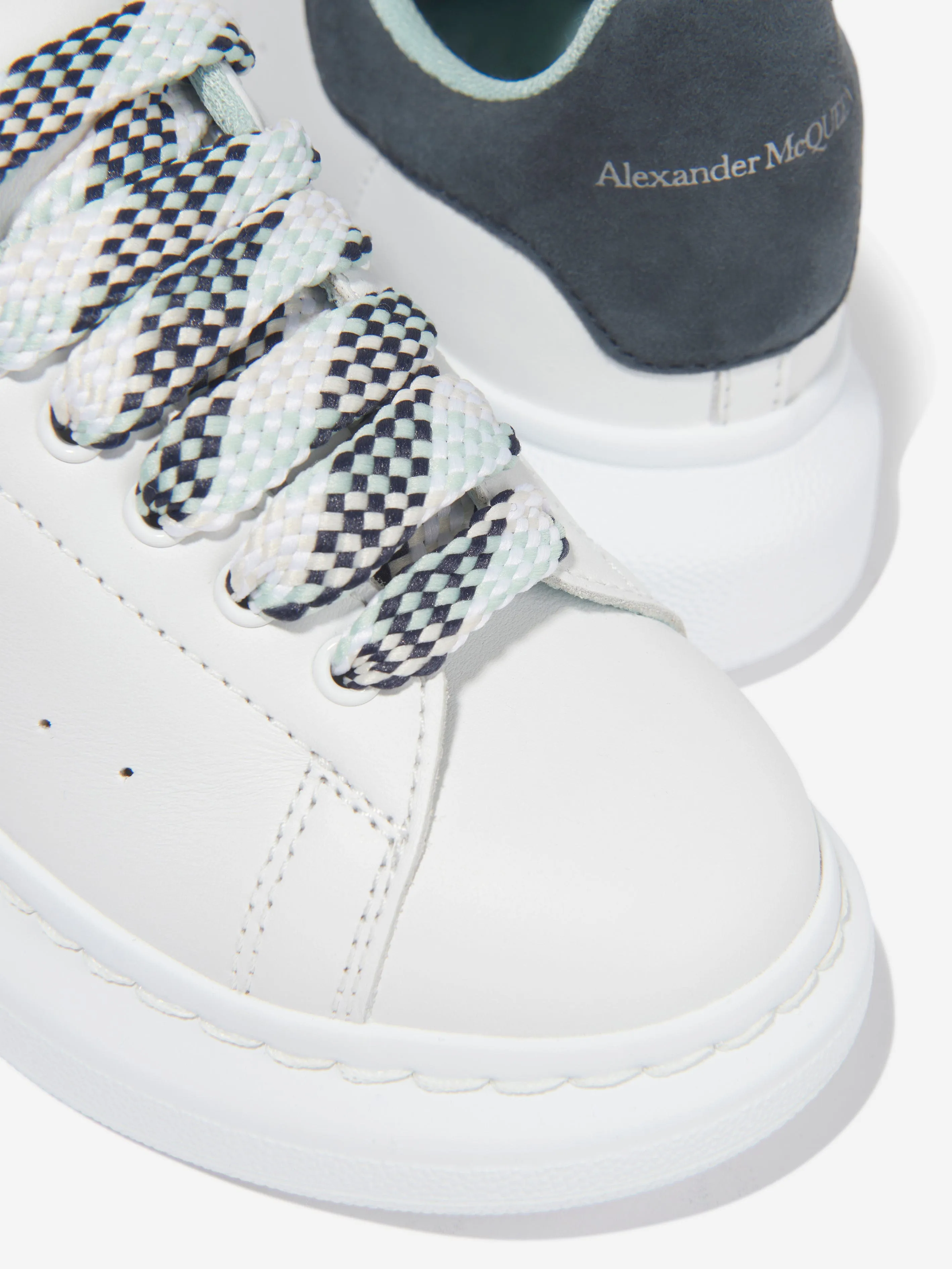 Alexander McQueen Kids Leather Chunky Lace Up Trainers