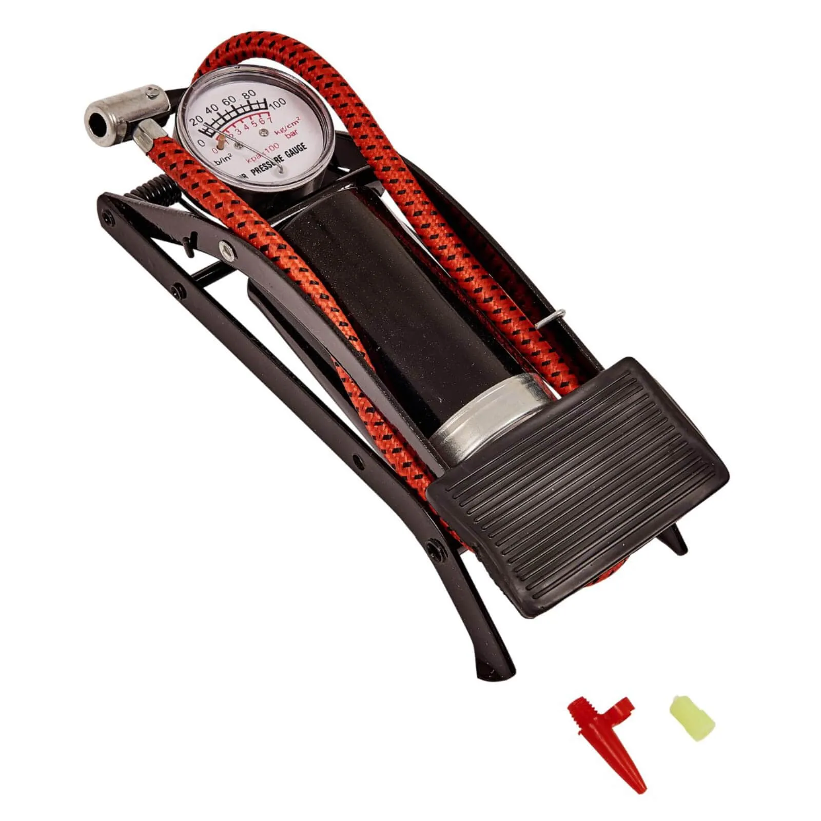 Amtech Footpump With Gauge Single/Twin