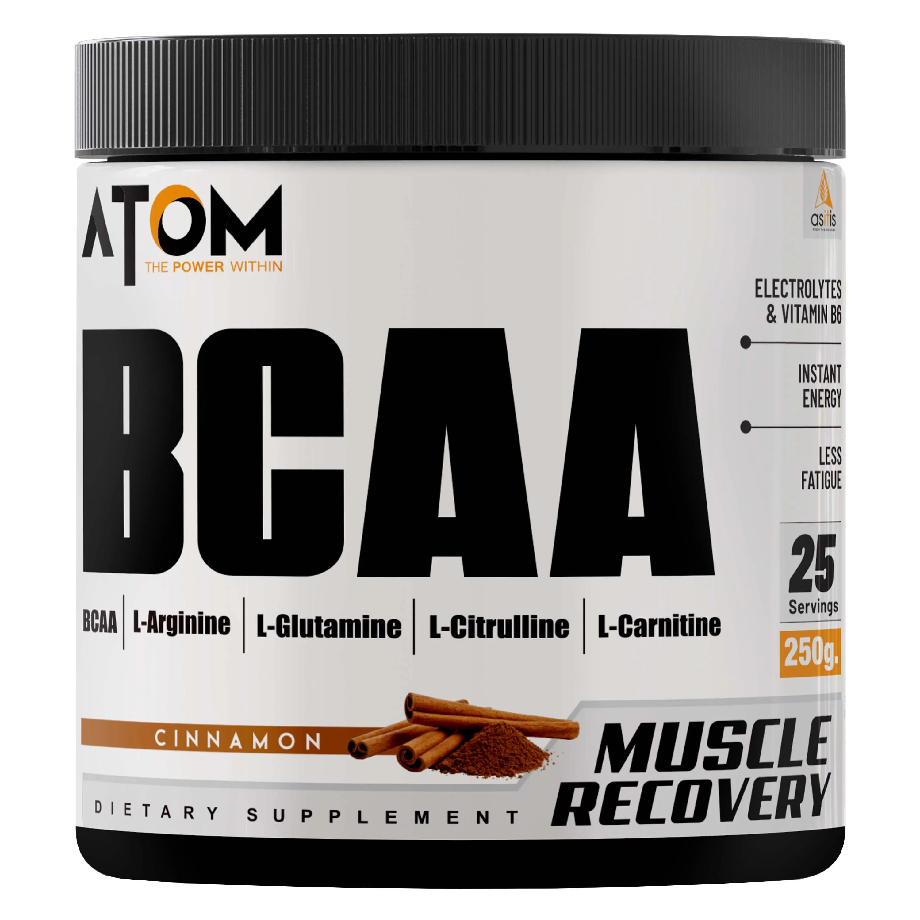 ATOM BCAA 250g with L-arginine, L-Carnitine, L-Citrulline