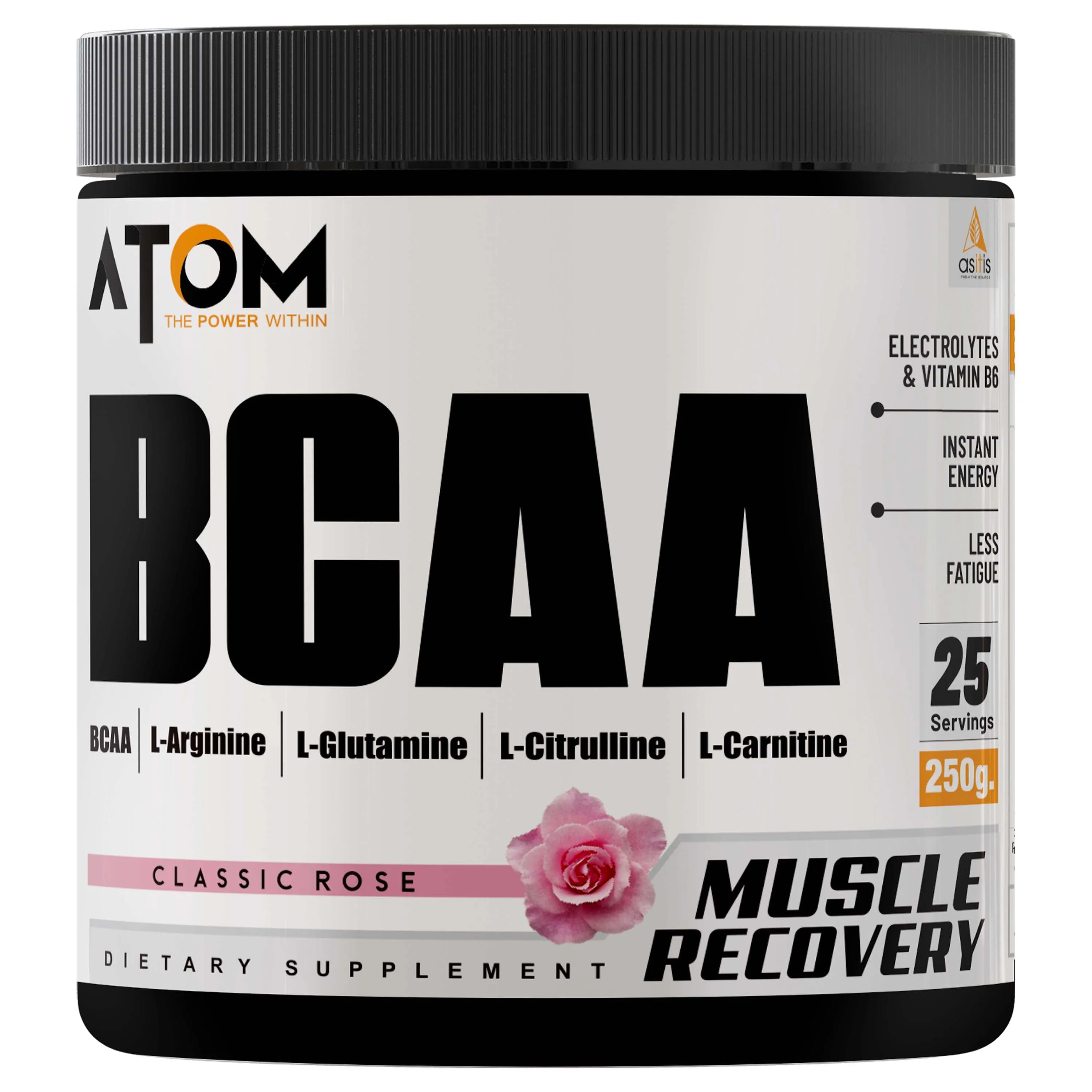 ATOM BCAA 250g with L-arginine, L-Carnitine, L-Citrulline