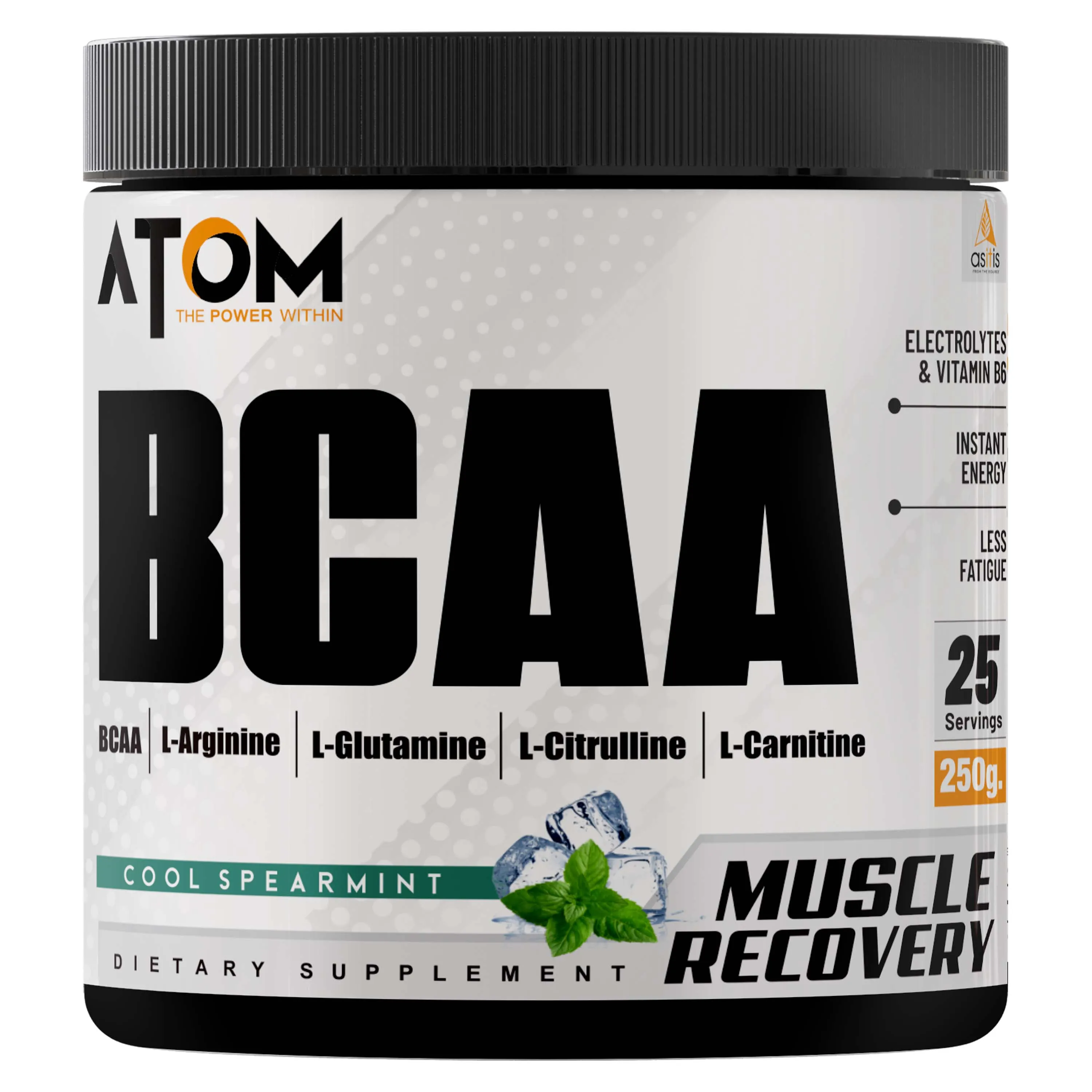 ATOM BCAA 250g with L-arginine, L-Carnitine, L-Citrulline