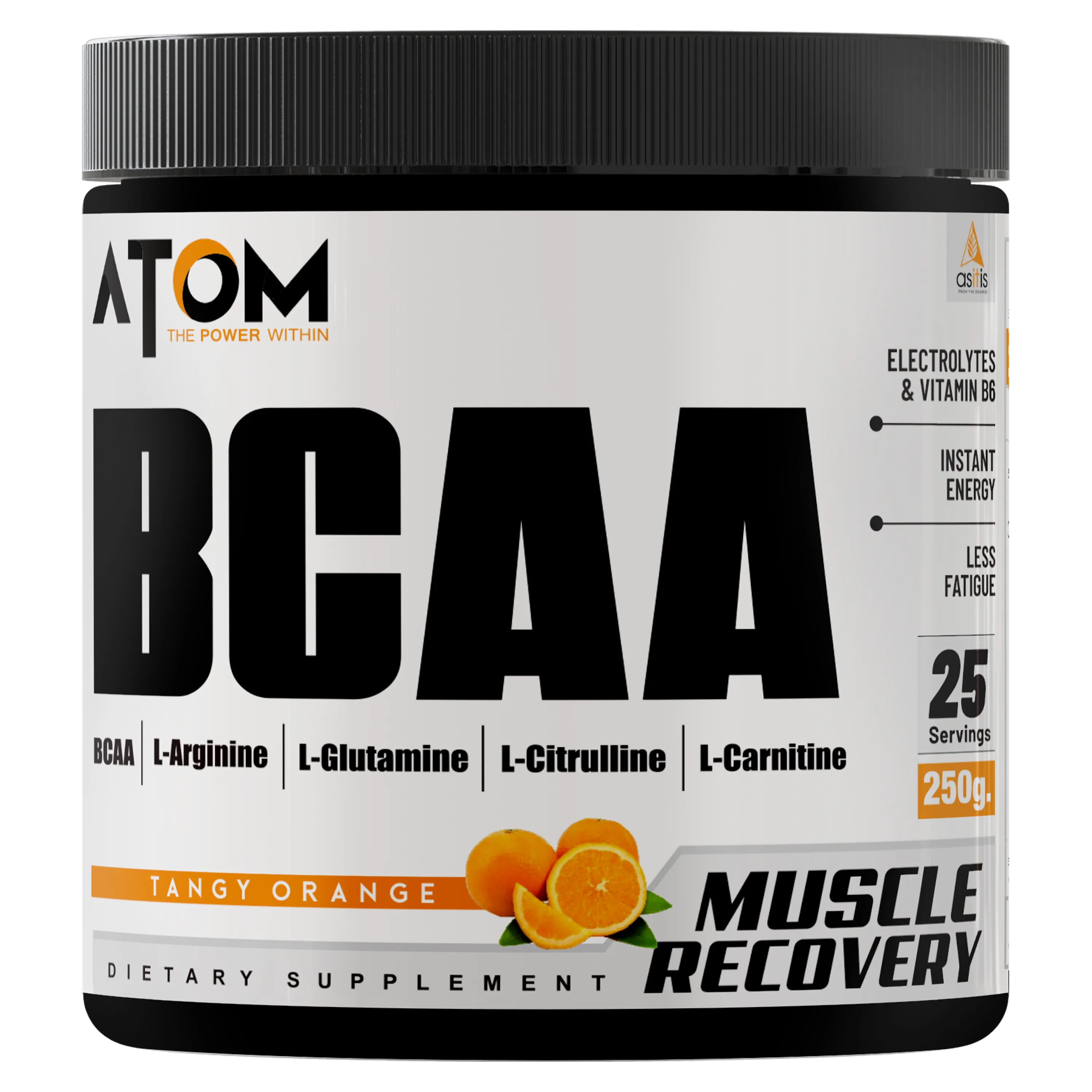 ATOM BCAA 250g with L-arginine, L-Carnitine, L-Citrulline