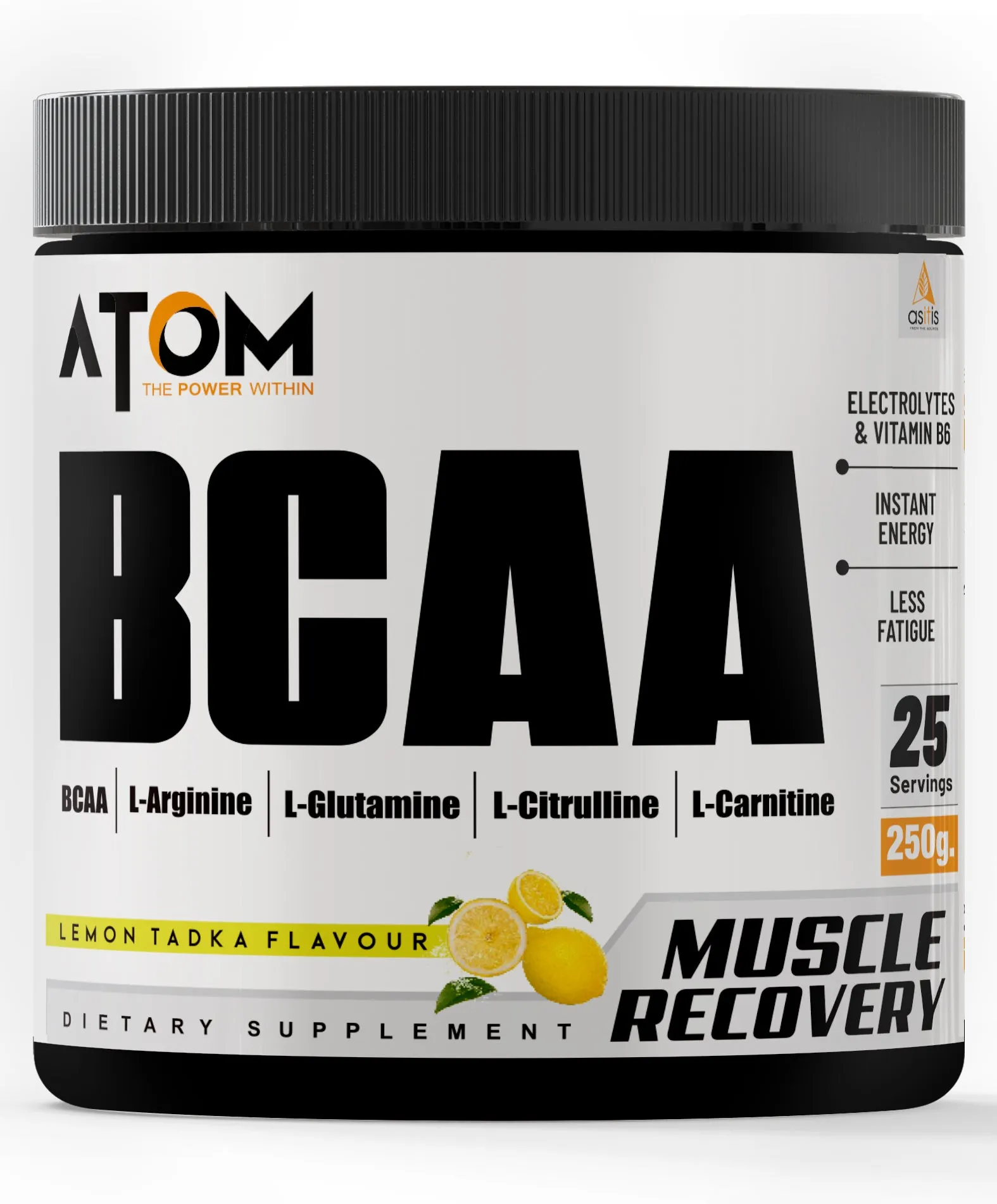 ATOM BCAA 250g with L-arginine, L-Carnitine, L-Citrulline