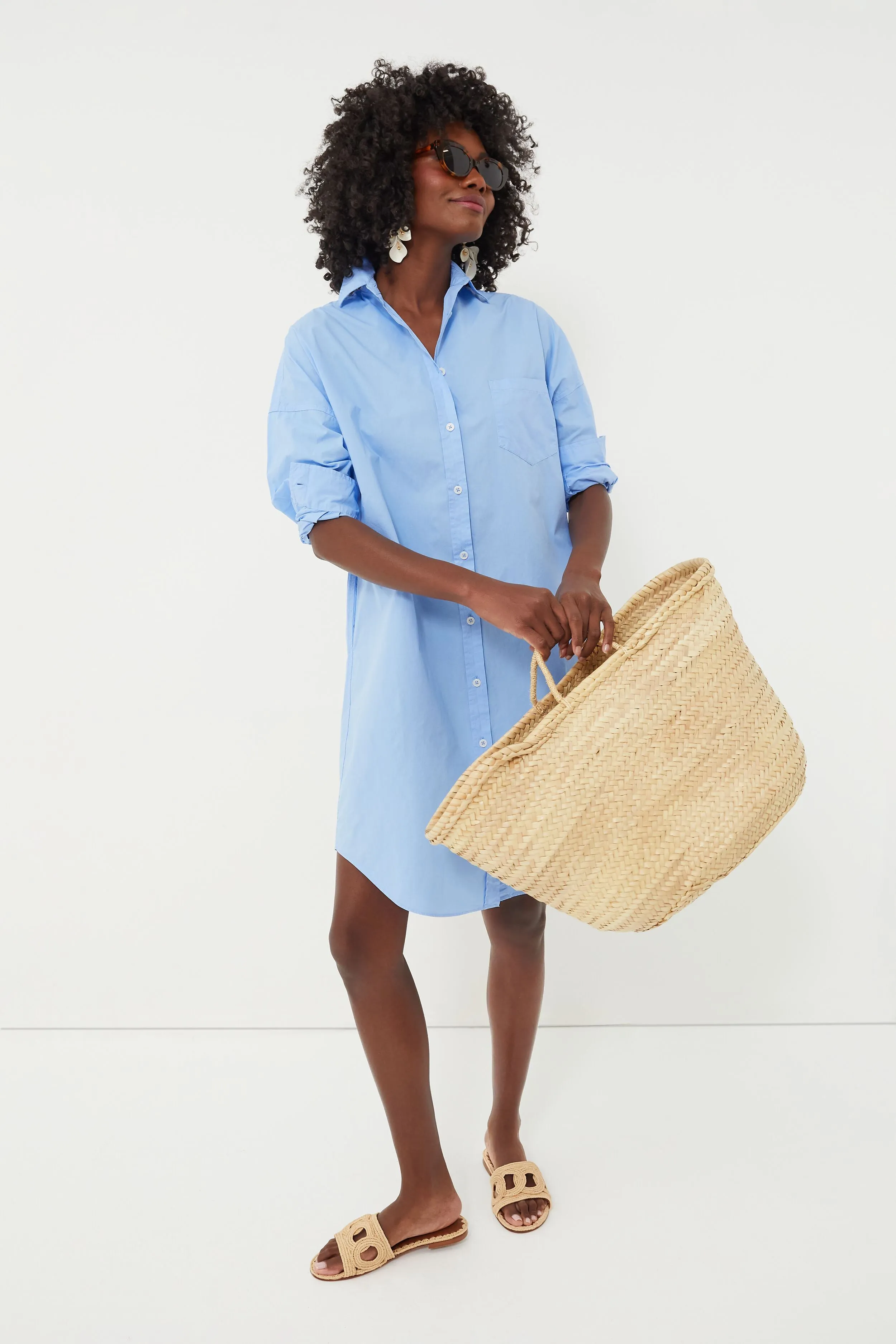 Azure Chiara Shirt Dress