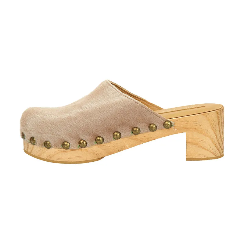 Balbina Pony Clog - Blush