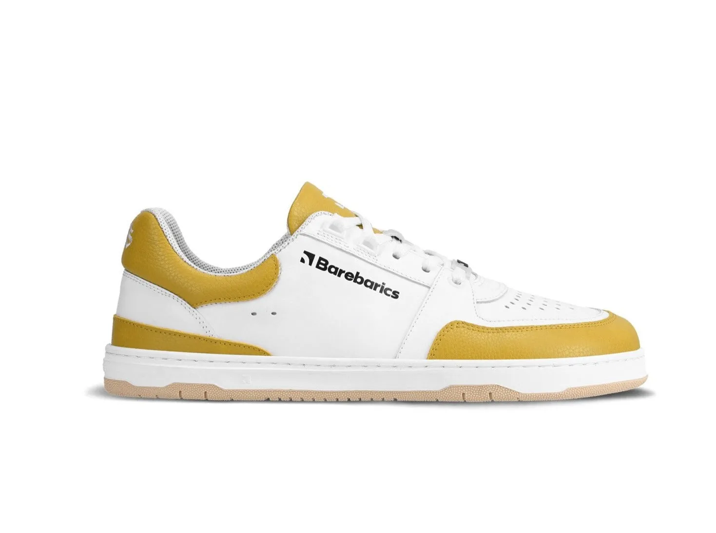 Barefoot Sneakers Barebarics Wave - White & Sunset Yellow