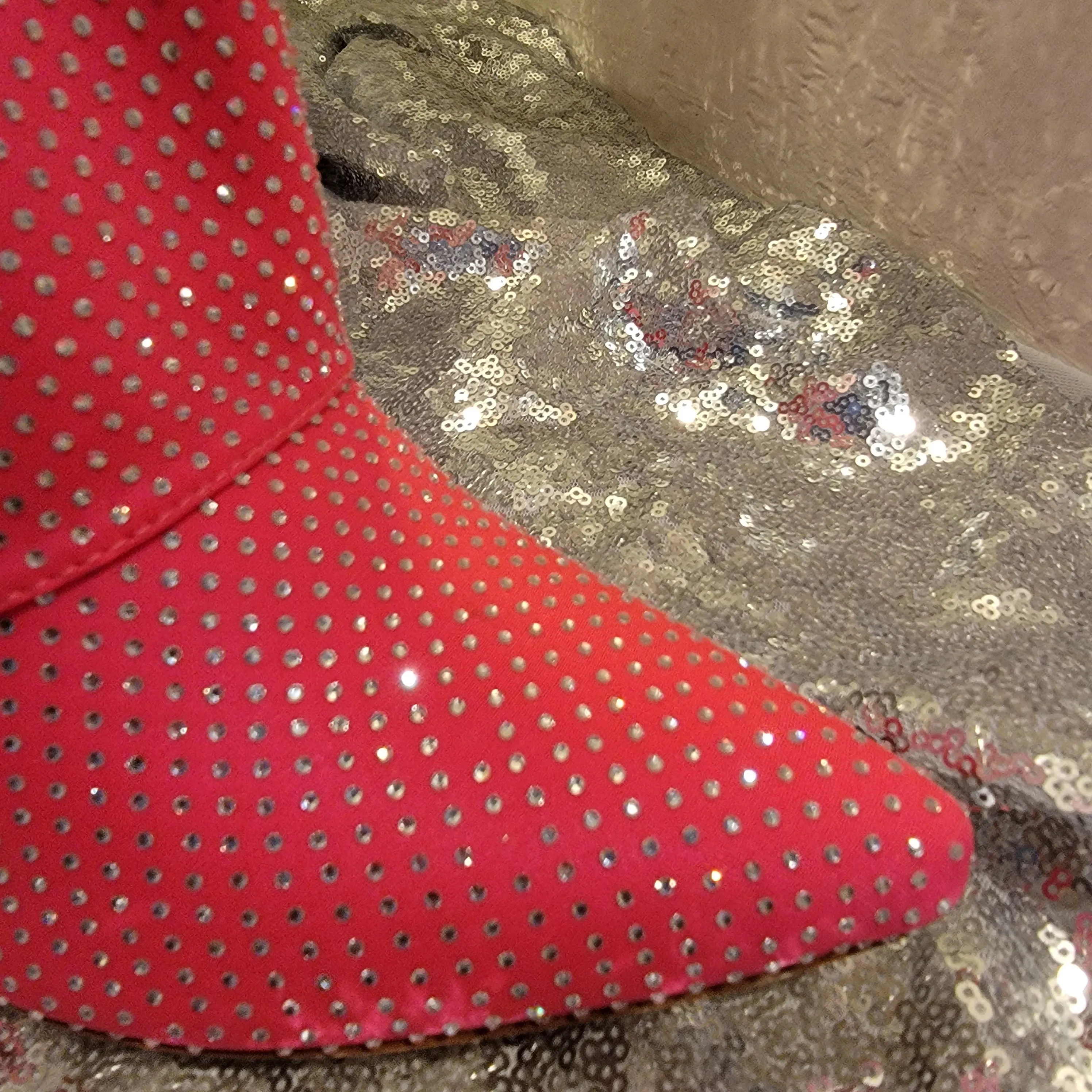 Beautiful Hot Pink Rhinestone Crystal Bejeweled Boots