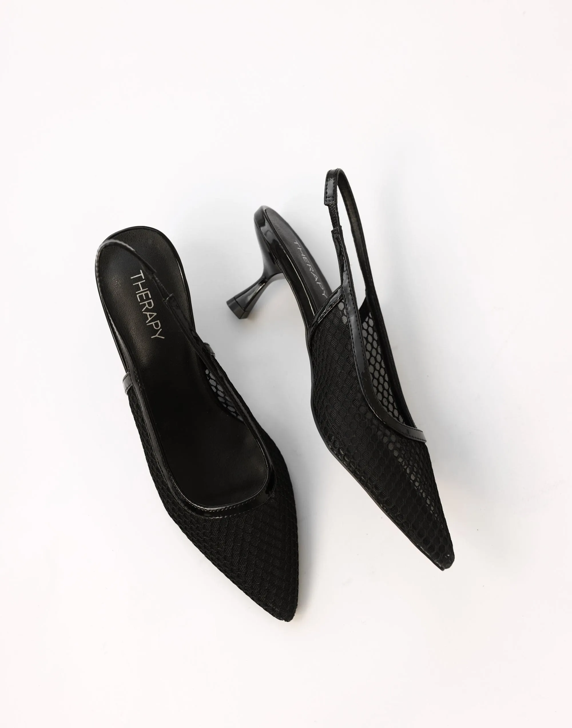 Bentleyy Heels (Black Patent) - By Therapy