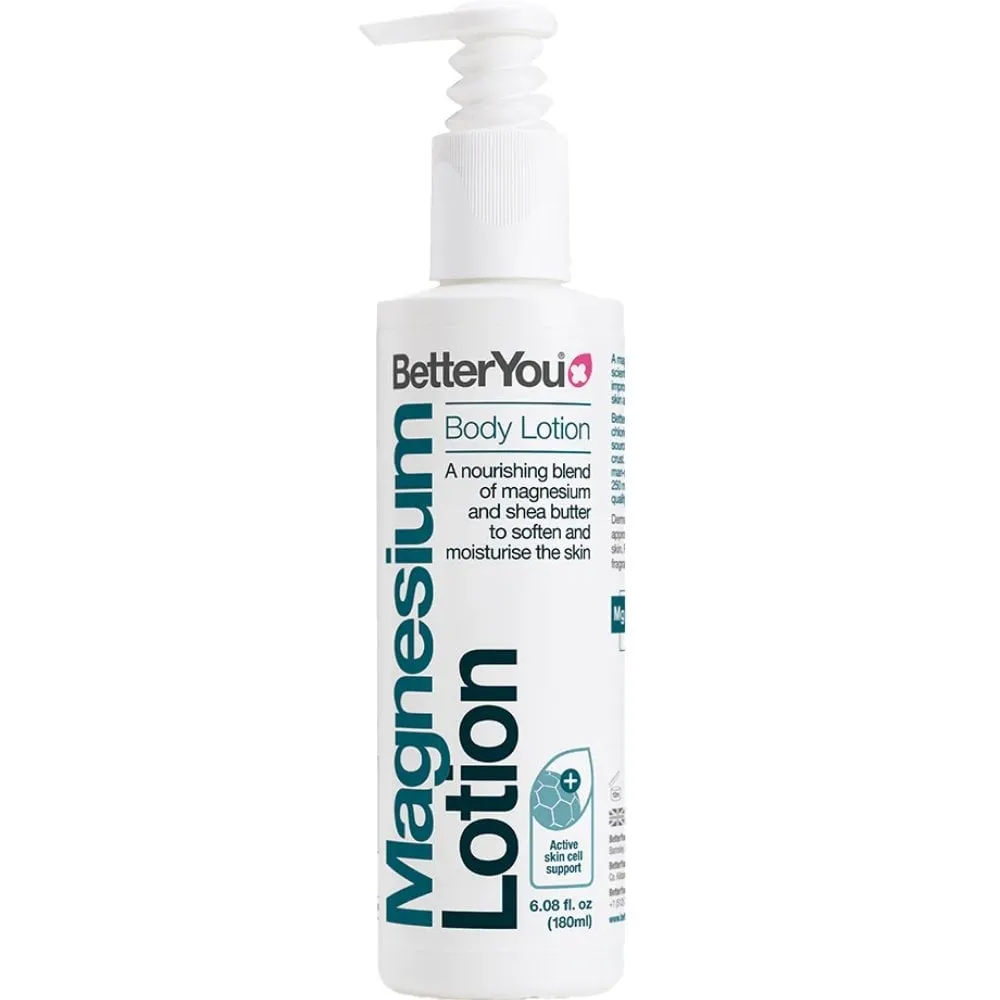 BetterYou Magnesium Topical Mineral Body Lotion 180ml