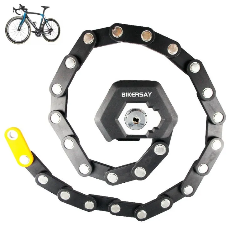 BIKERSAY  BK001 Bicycle Folding Lock Anti-theft Anti-cutting Mountain Bike Burger Lock