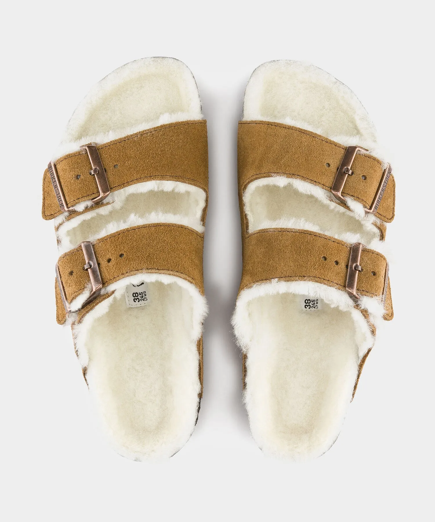 Birkenstock Arizona Shearling in Mink