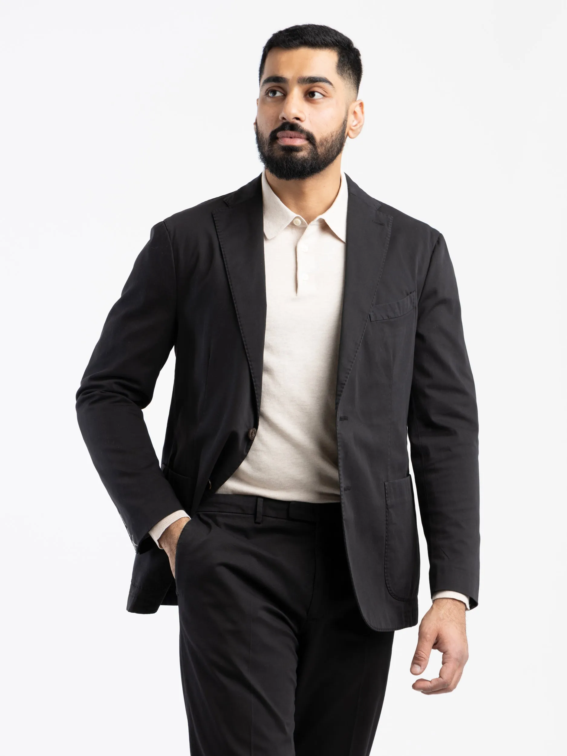 Black Cotton K-Suit