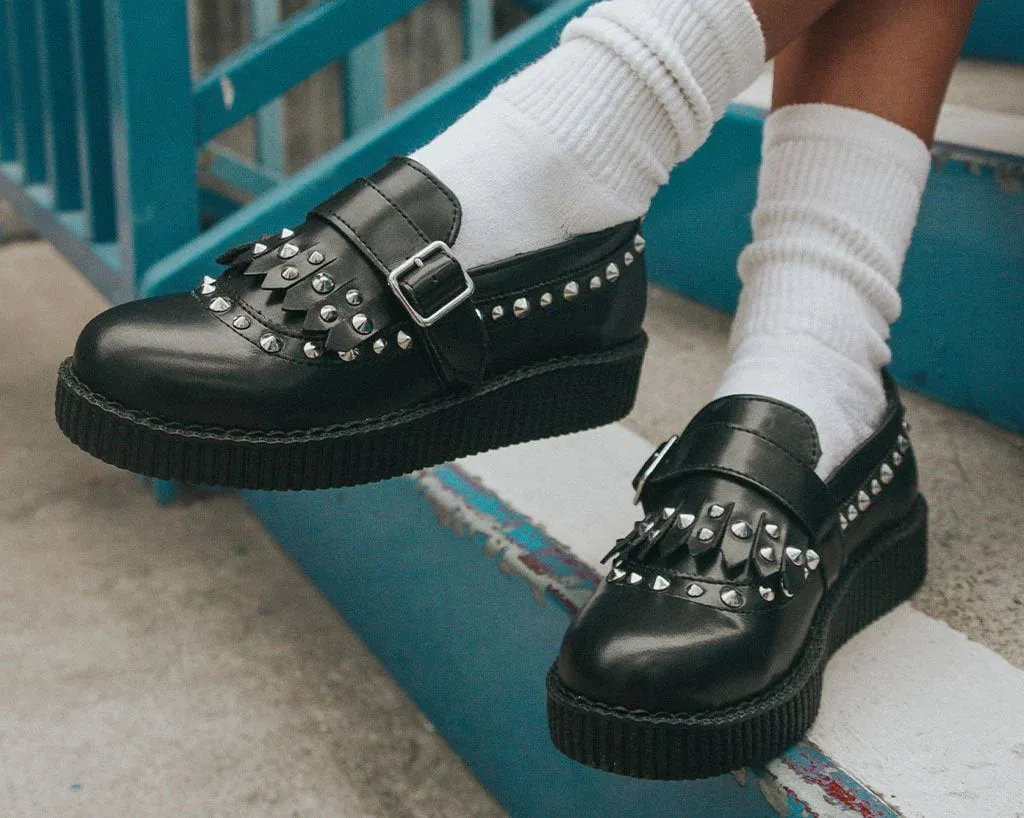 Black Studded Loafer