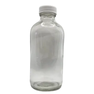 Boston round bottle, glass