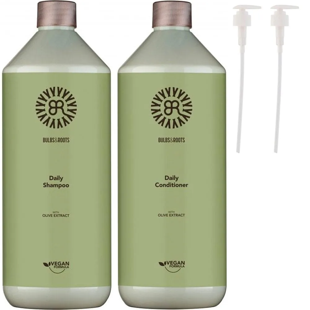 Bulbs & Roots Daily Shampoo & Conditioner Twin 2 x 1000ml