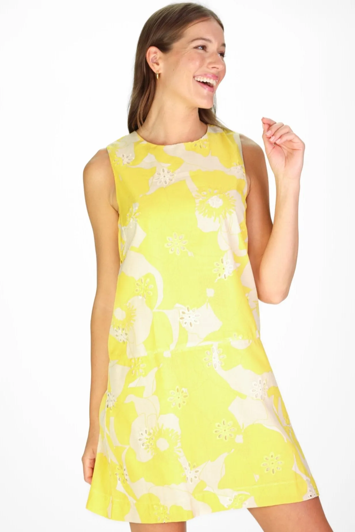 Caroline Dress in Sunshine Petals