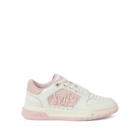 Classic Low Sneaker in White/Pink