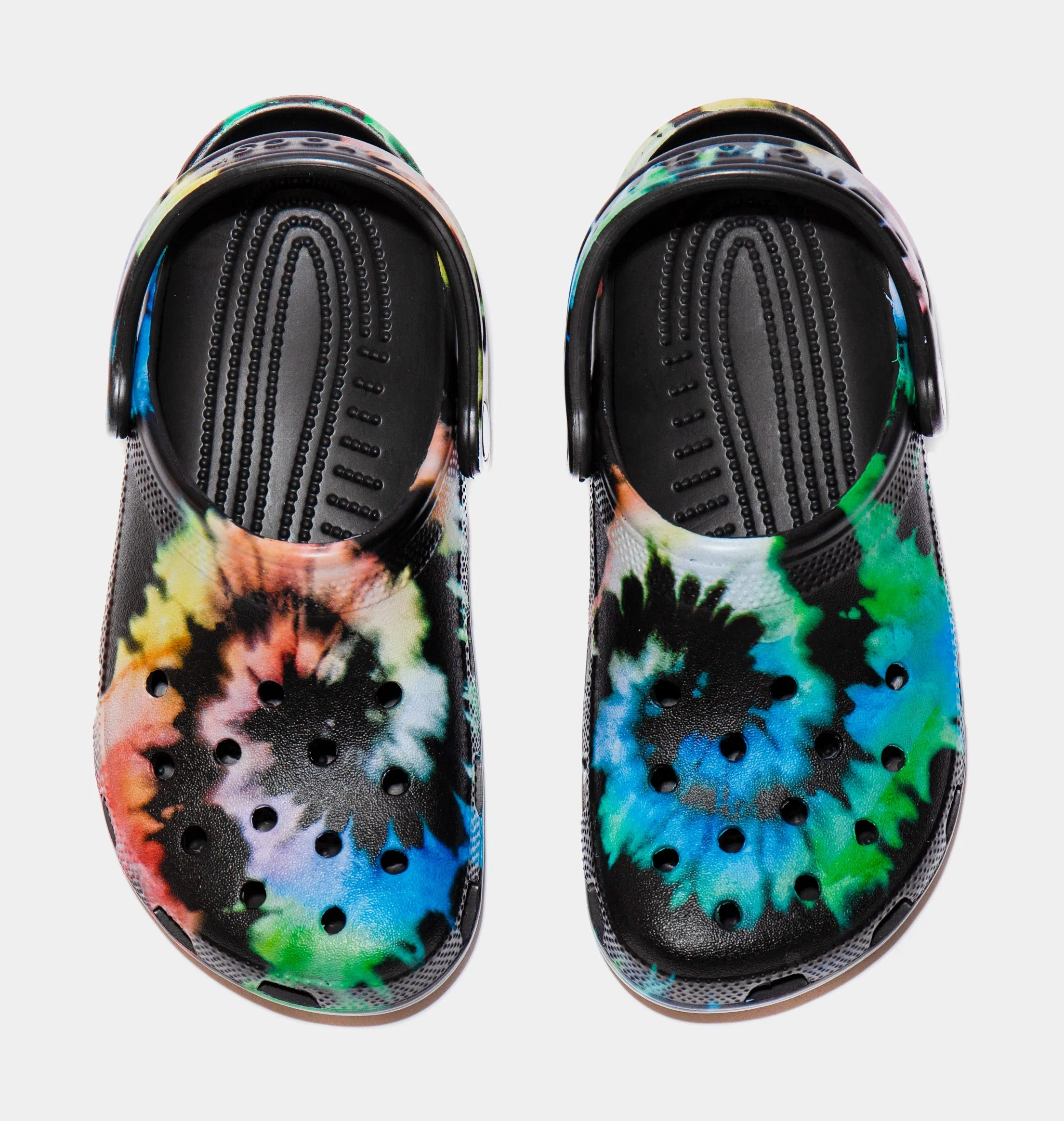 Classic Tie Dye Clog Mens Sandals (Black/Multi)