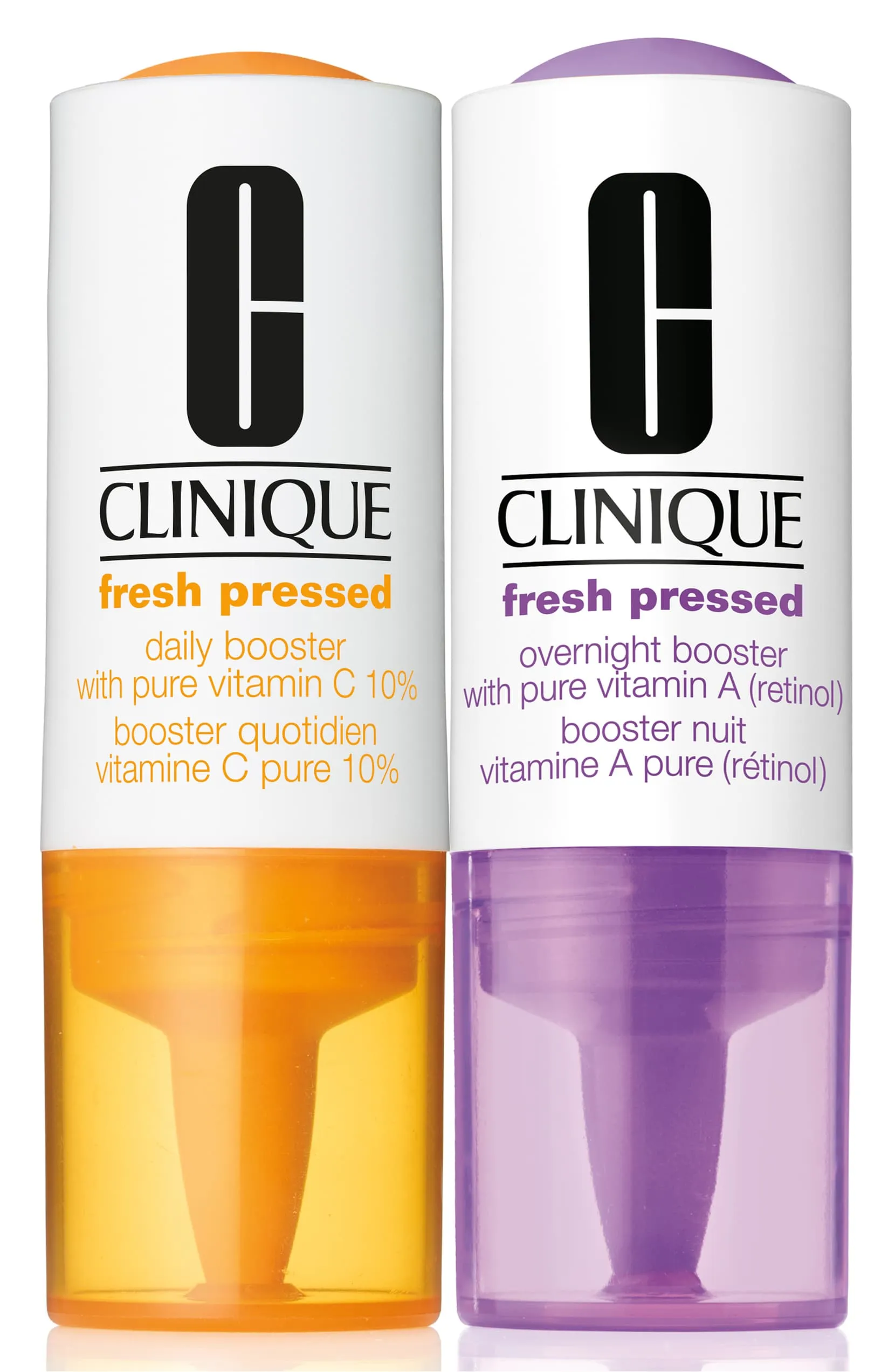 Clinique Fresh Pressed Clinical Daily   Overnight Boosters with Pure Vitamins C 10%   A (Retinol)