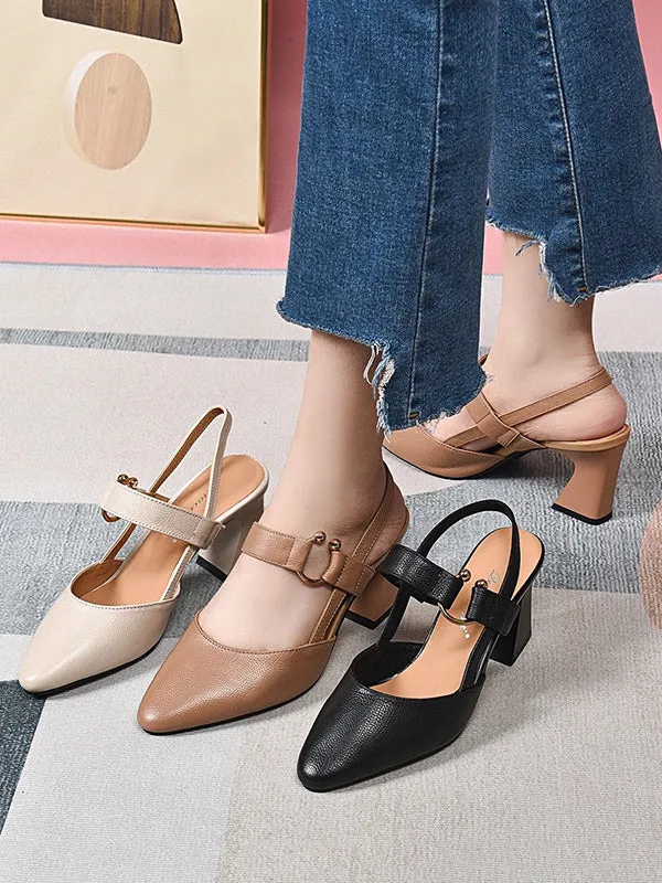 Closed-Toe Casual Shoes Pumps Sandals