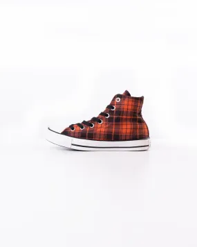 Converse Checked Mid-Top Lace-Up Sneakers