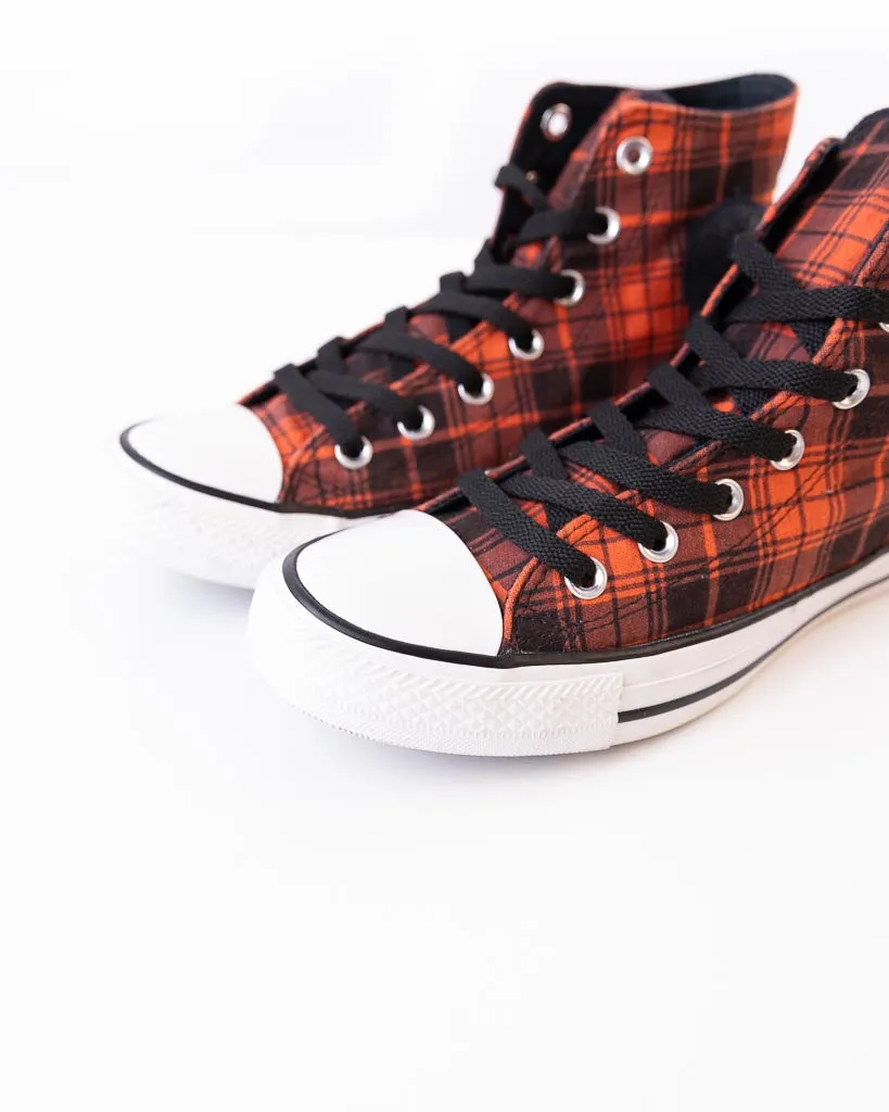 Converse Checked Mid-Top Lace-Up Sneakers