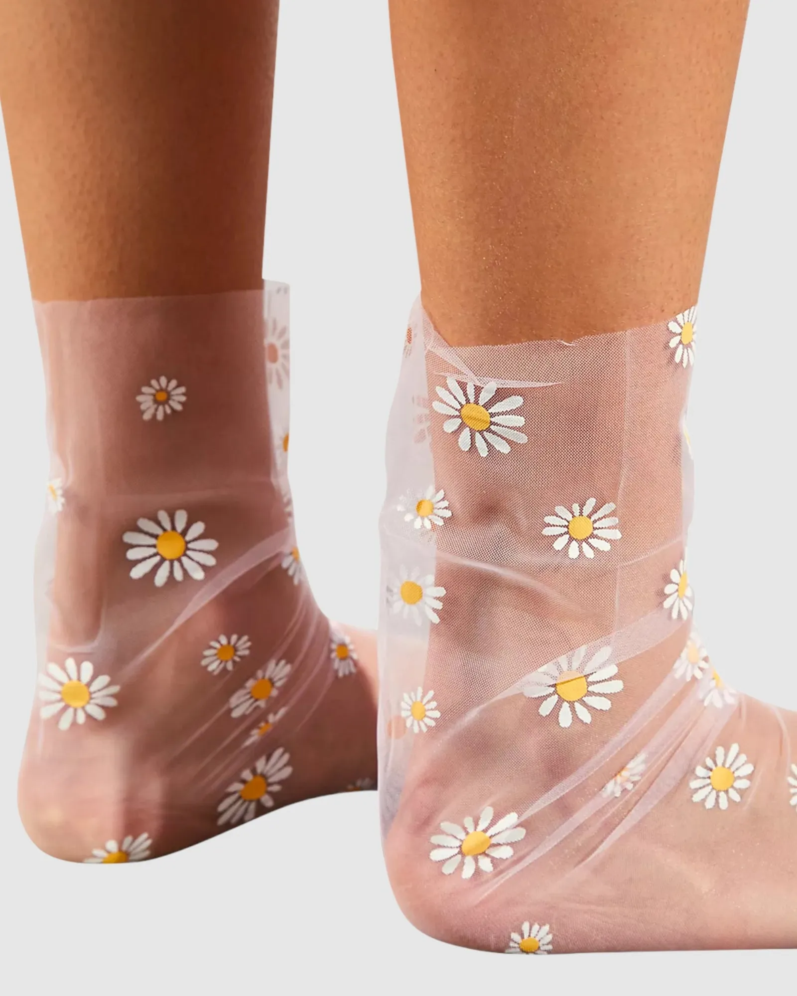 Daisy Tulle Socks - Pink