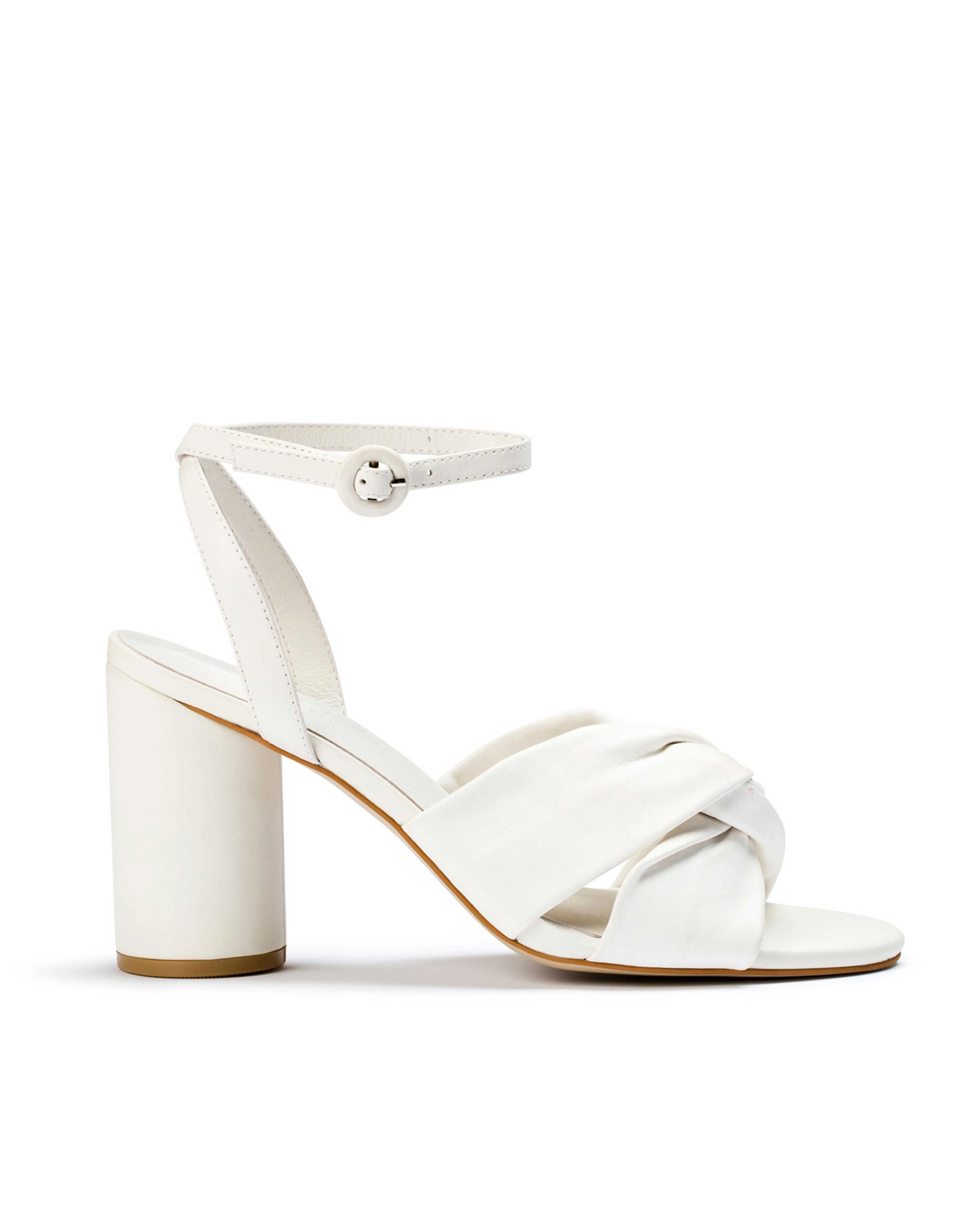 DESTINY - IVORY LEATHER WEDDING SANDALS - FINAL SALE