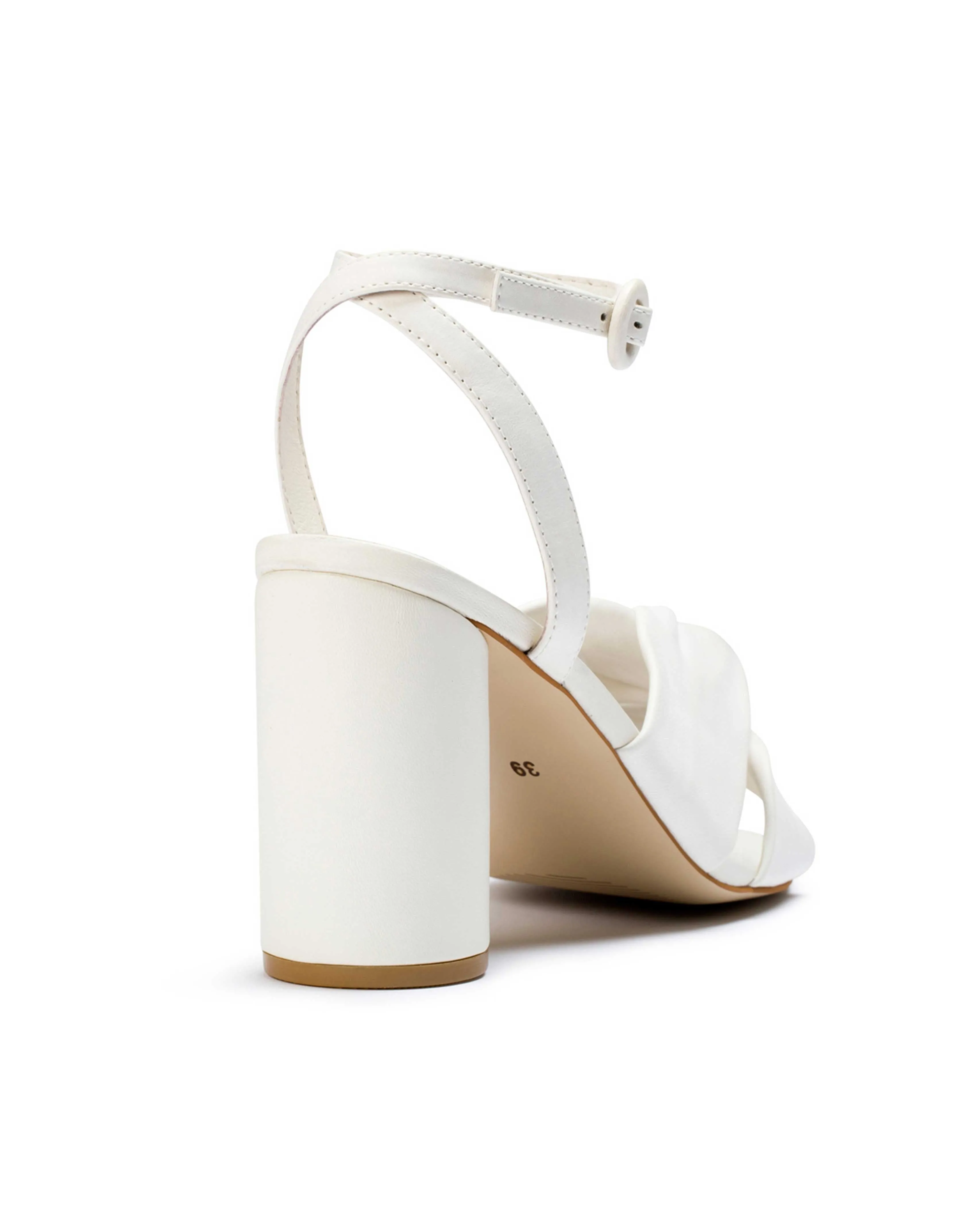 DESTINY - IVORY LEATHER WEDDING SANDALS - FINAL SALE