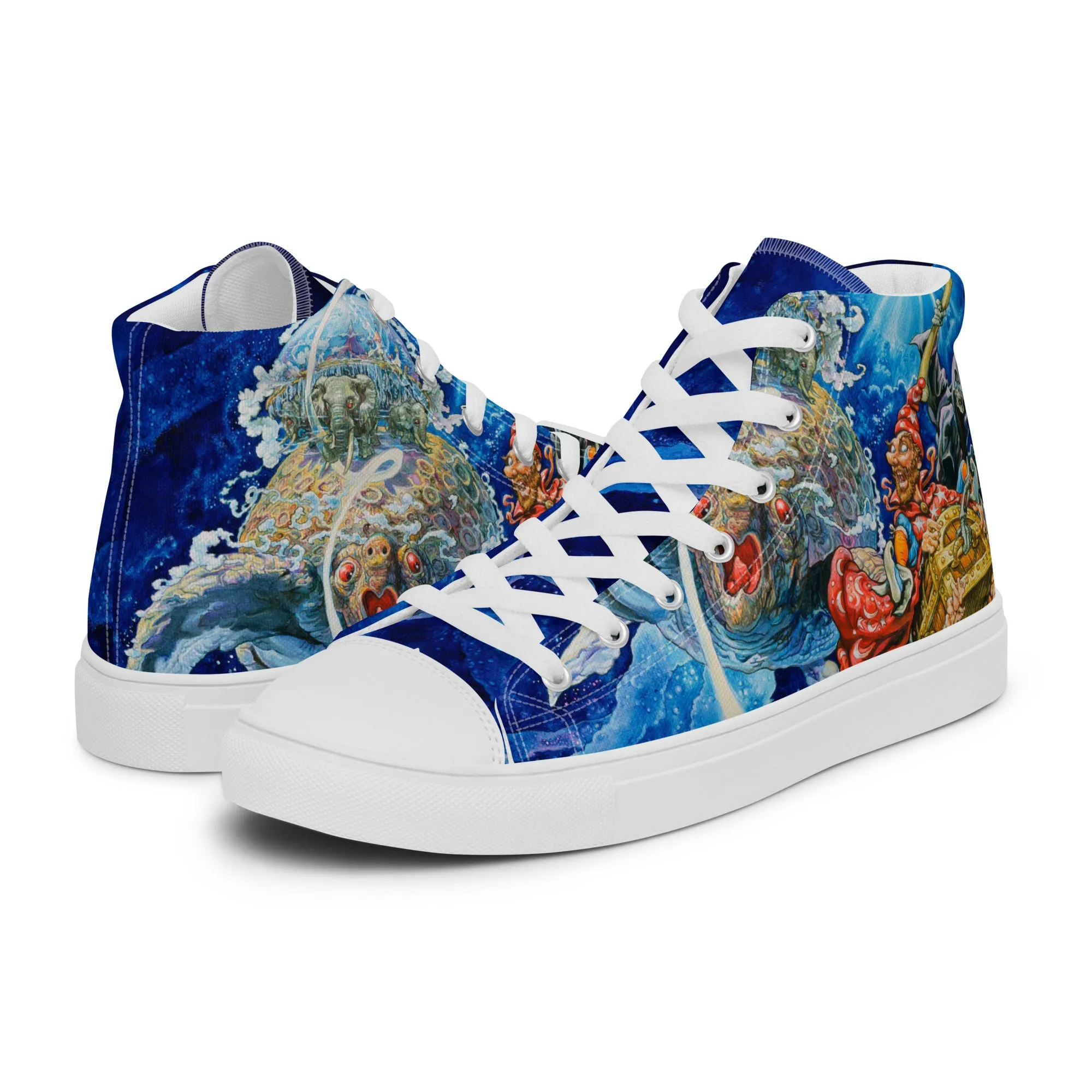 Discworld III Women’s High Top Canvas Shoes - Free Shipping! *US SIZES SHOWN! USE CHART!