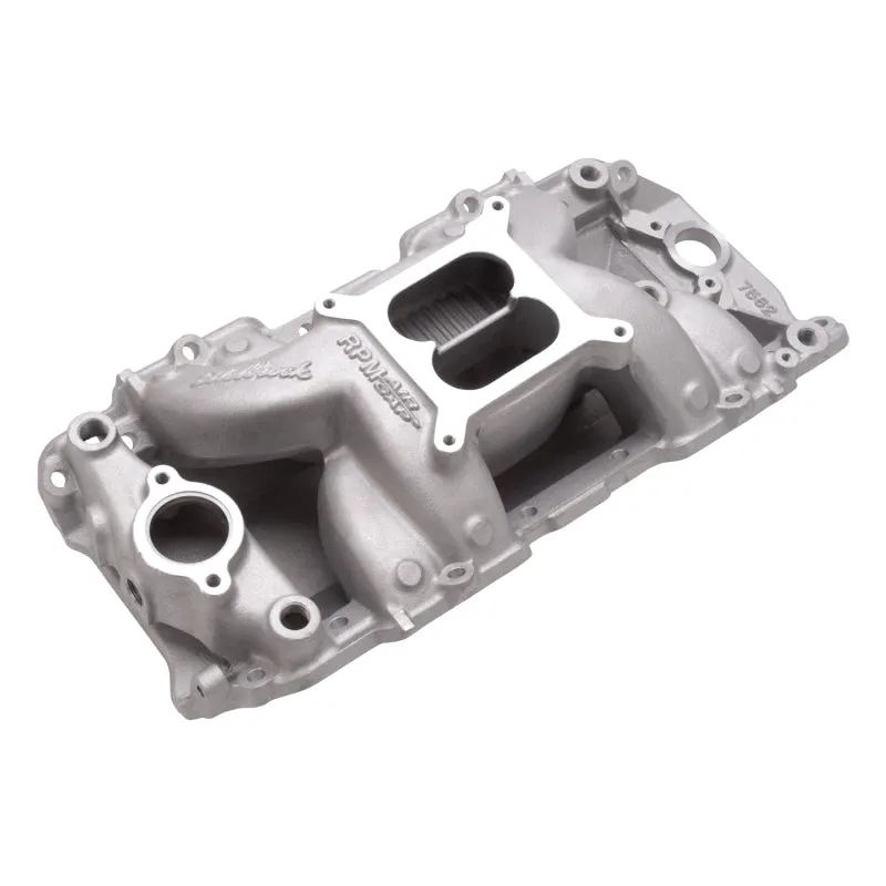 Edelbrock RPM Air-Gap 2-R Intake Manifold - Cast Finish