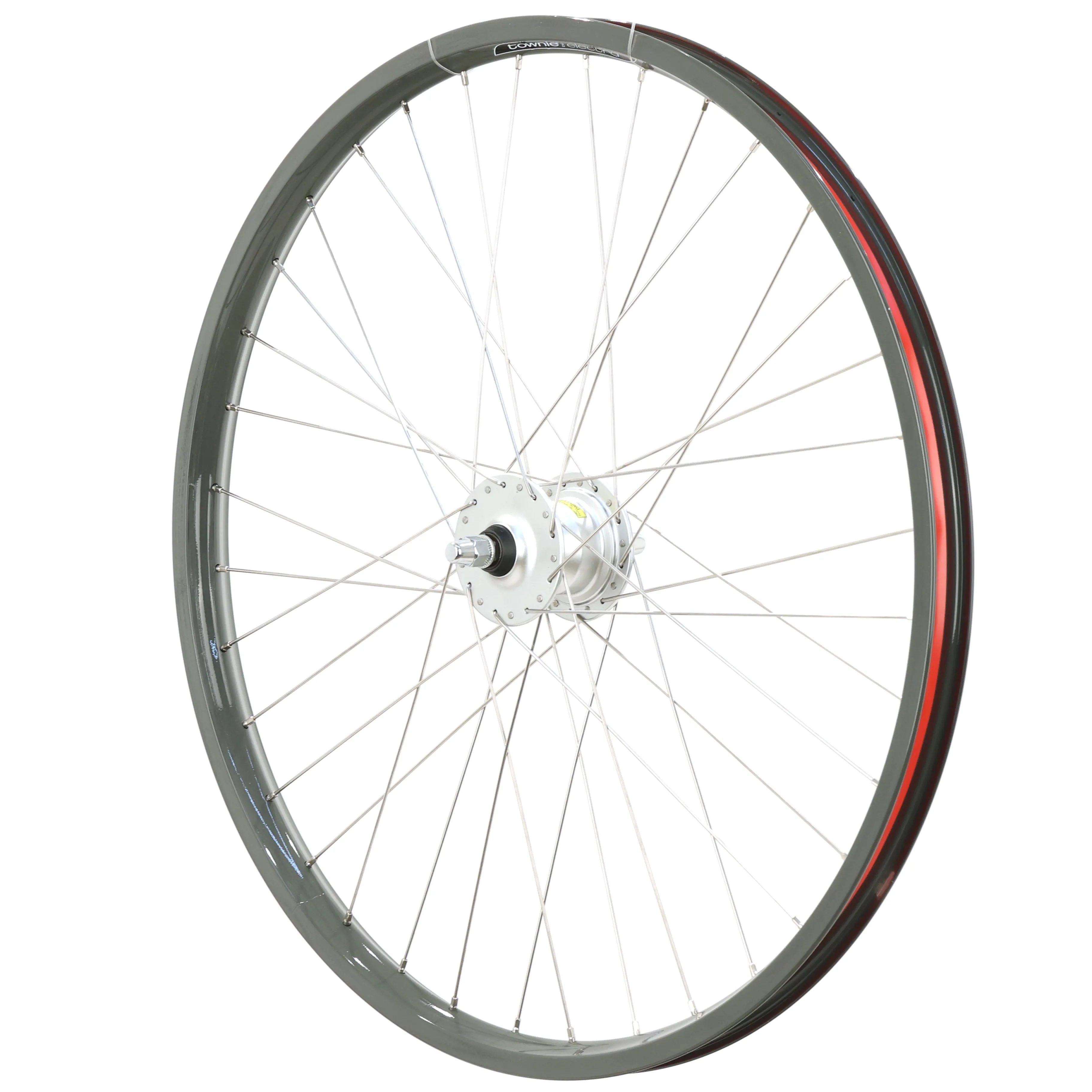 Electra Townie Go! 26" Front Wheel, Clincher, Roller Brake, Bolt-On, Schrader