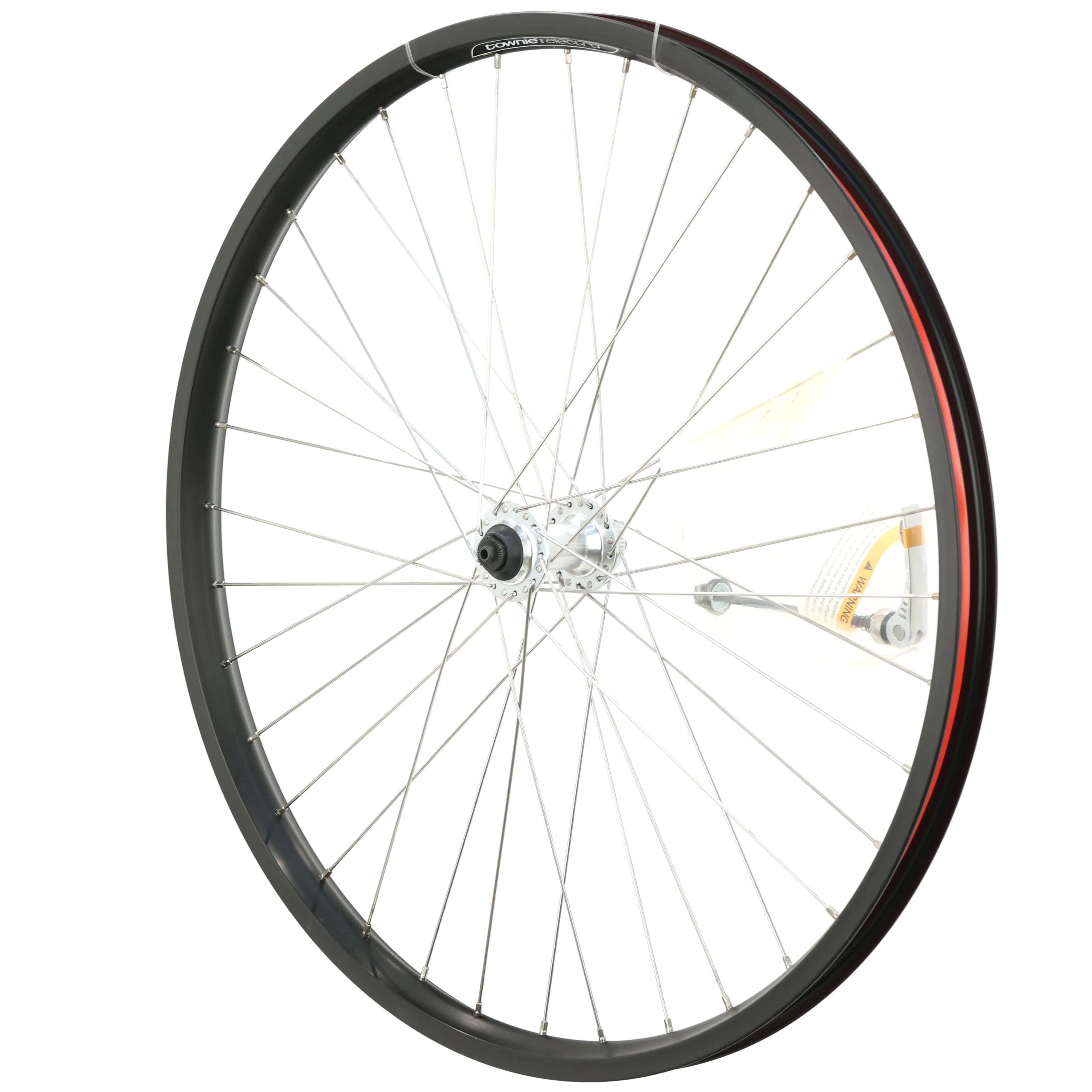 Electra Townie Go! 8i 26" Front Wheel, Clincher, Centerlock, QR, Schrader