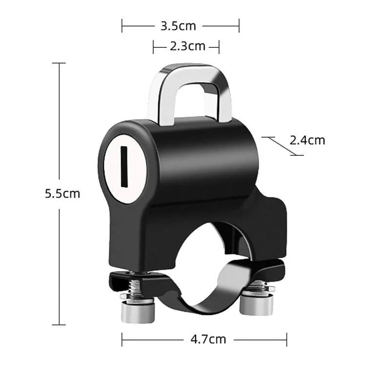 Electric Car Helmet Lock Anti-Theft Fixed Multi-Function Lock Bicycle Handle Fixed Helmet Anti-Theft Lock Helmet Lock   Reminder Rope