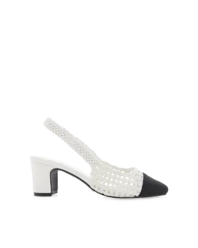 FLORIS - WHITE-BLACK GROSGRAIN