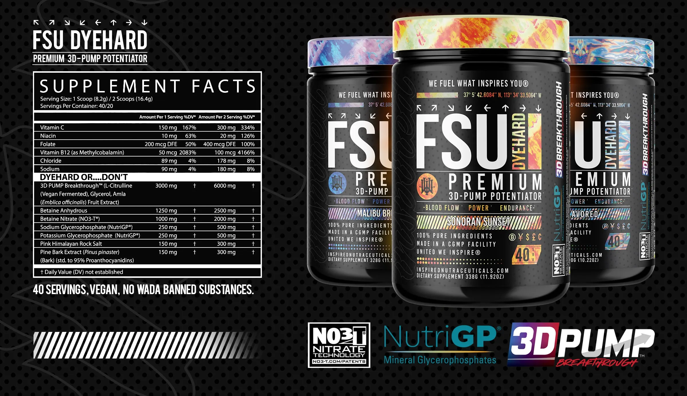 FSU: Dyehard Non-Stim Pre-Workout