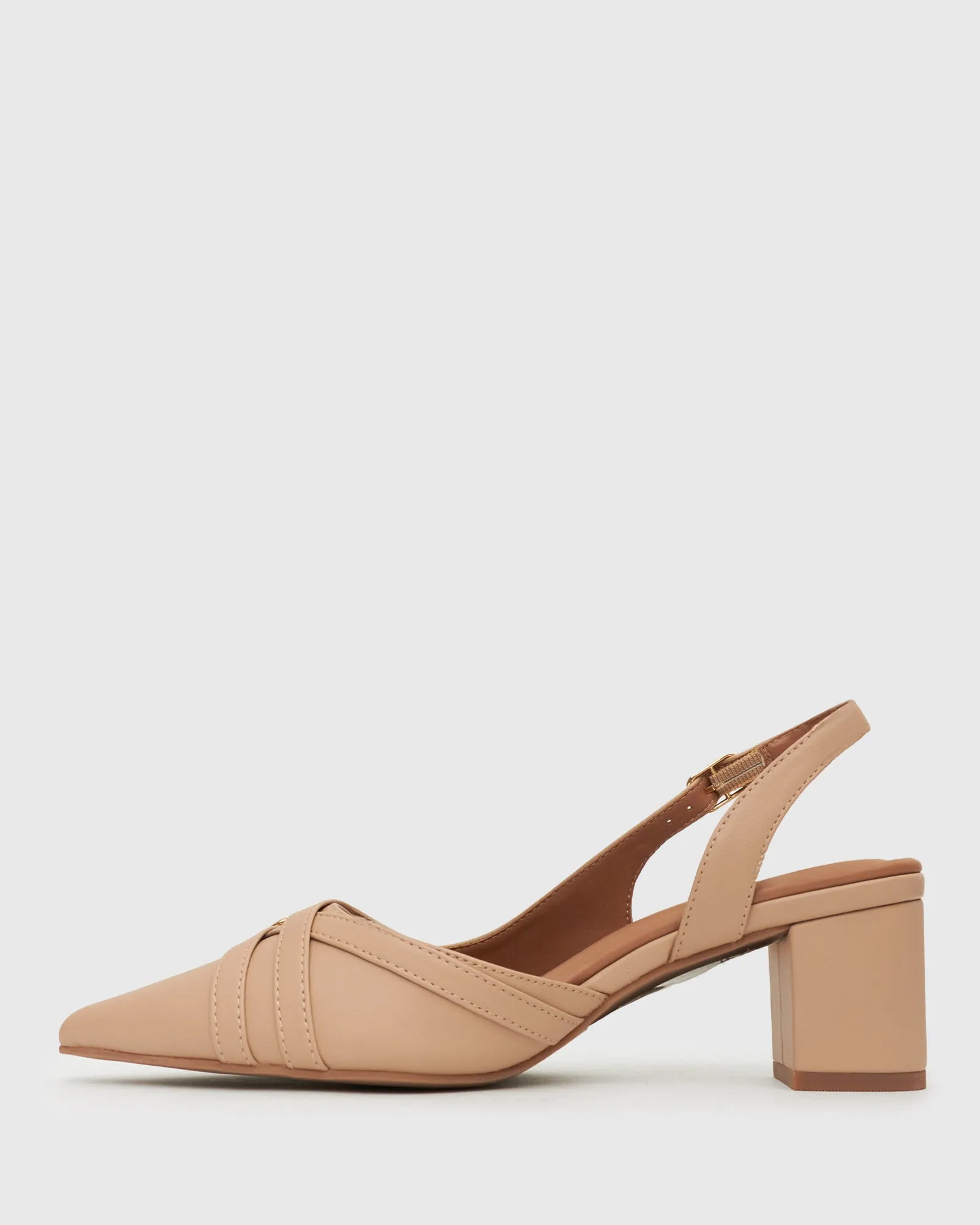 GEMMA Buckle Strap Pointed Pumps