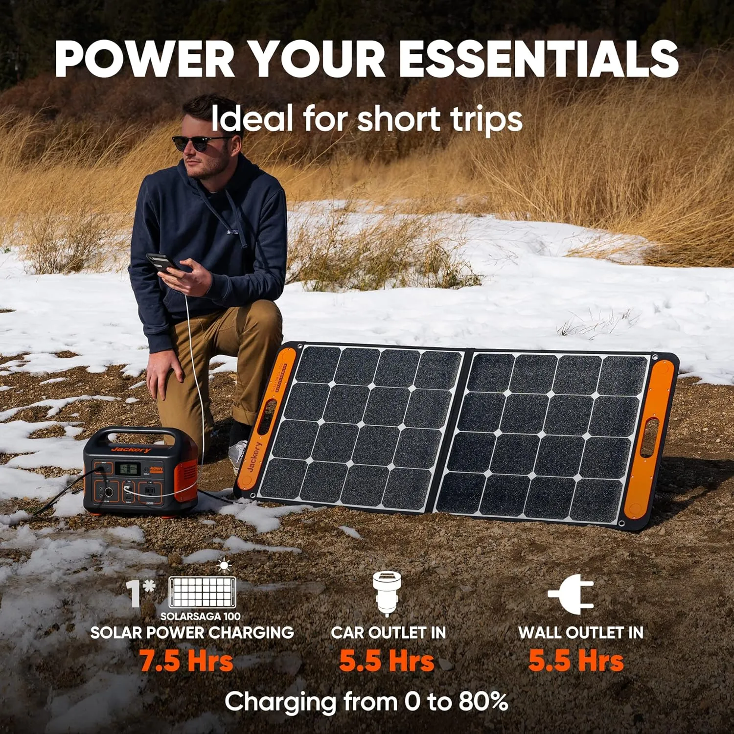 Generator Explorer, Portable Power Station for RV Road Trip Camping, Outdoor Adventure