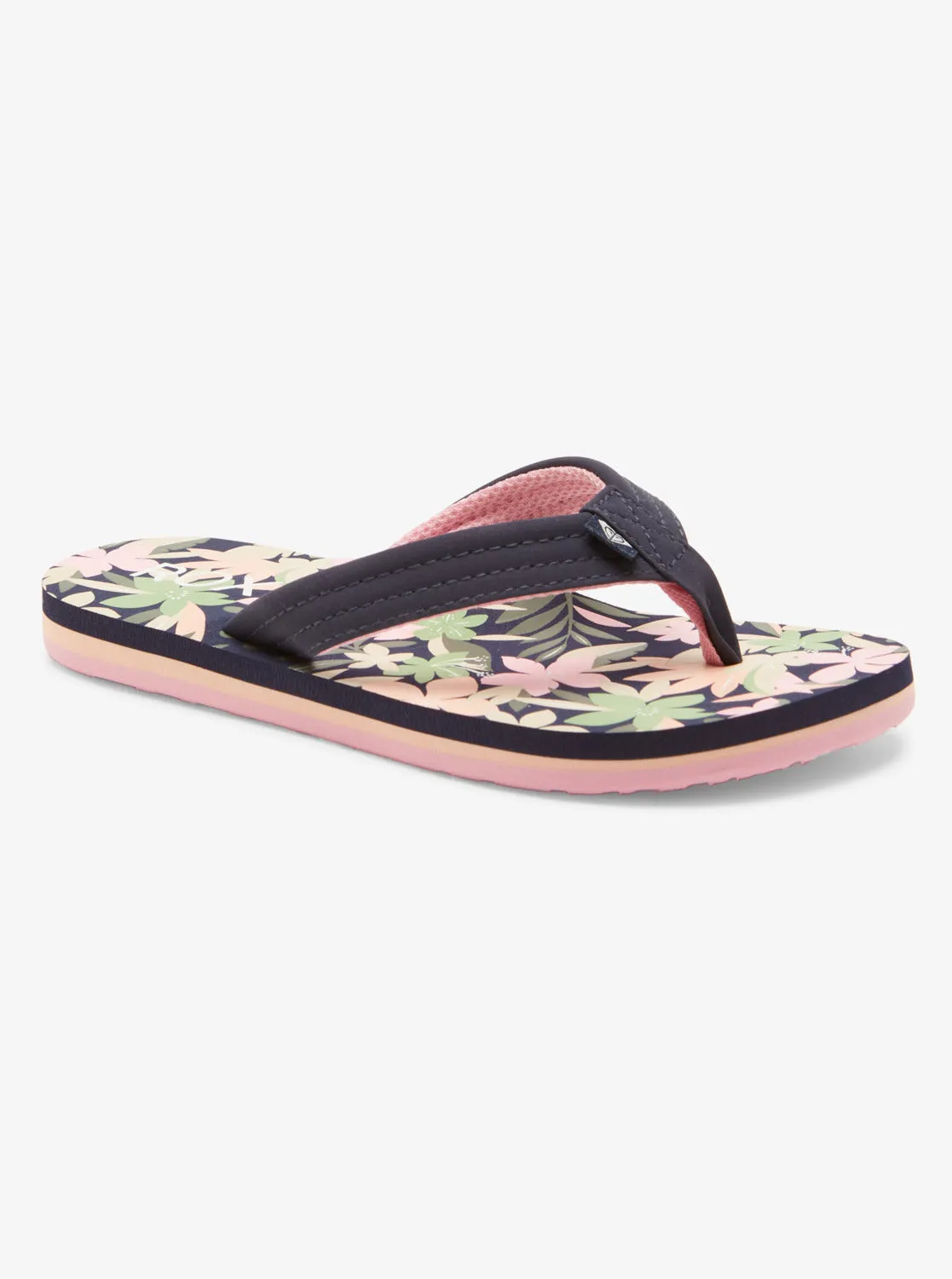 Girls 4-16 Vista Loreto Flip-Flops - Lt Navy/Pink