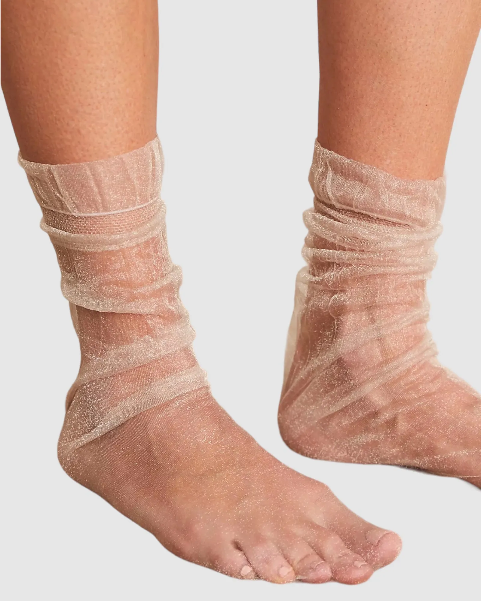 Halation Sheer Sock - White