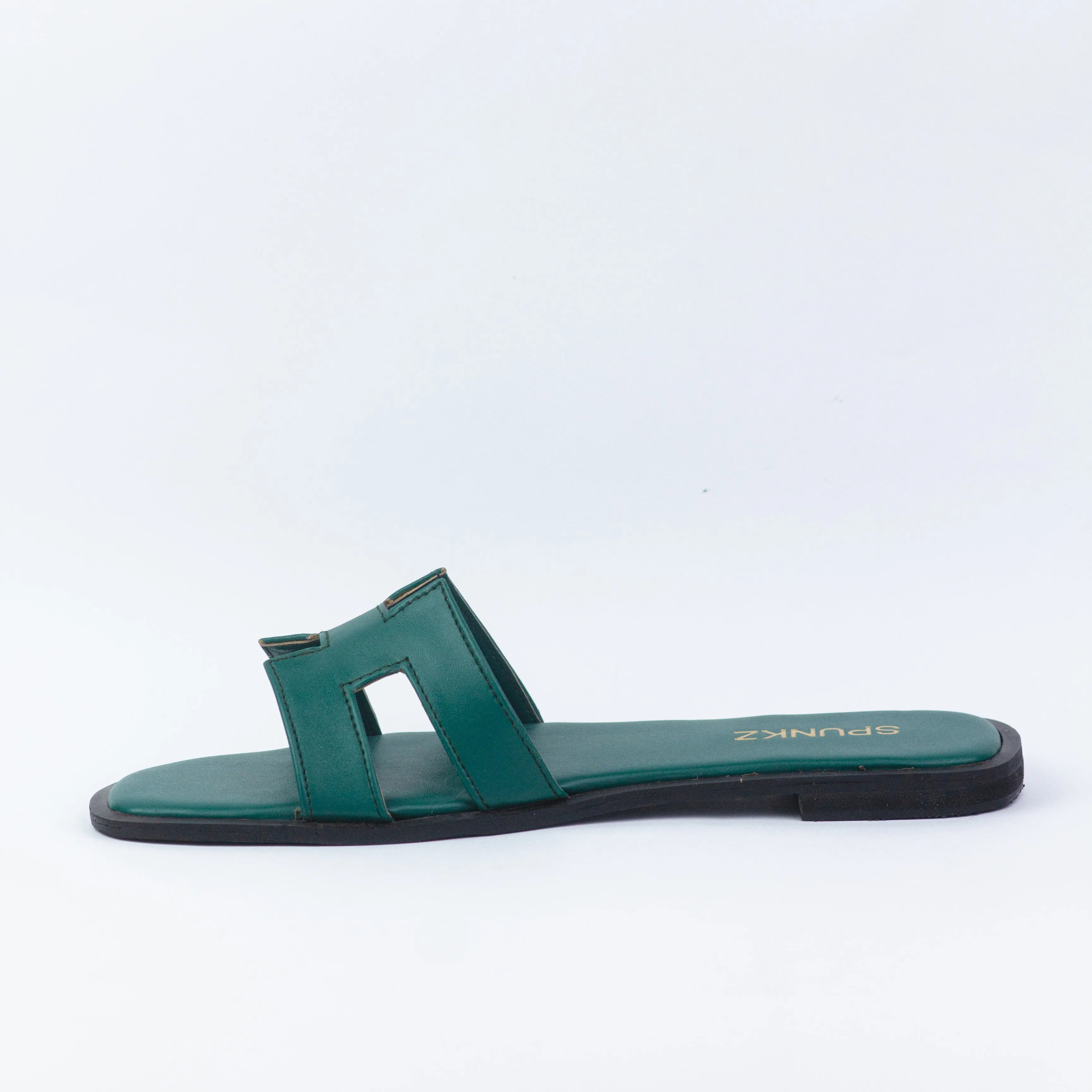 Hania H Style Green Iconic Oran Flat Slides