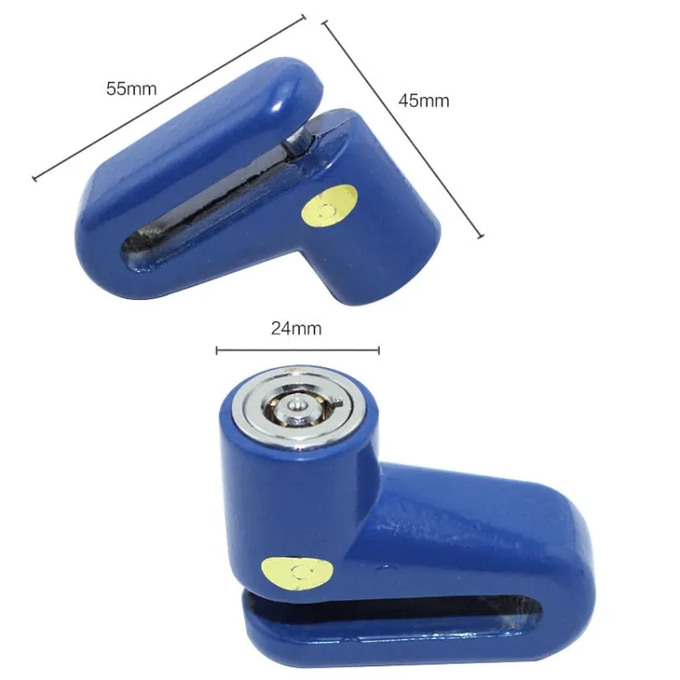 Heavy Duty Motorcycle Moped Scooter Disk Brake Rotor Anti-theft Security Lock(Blue)