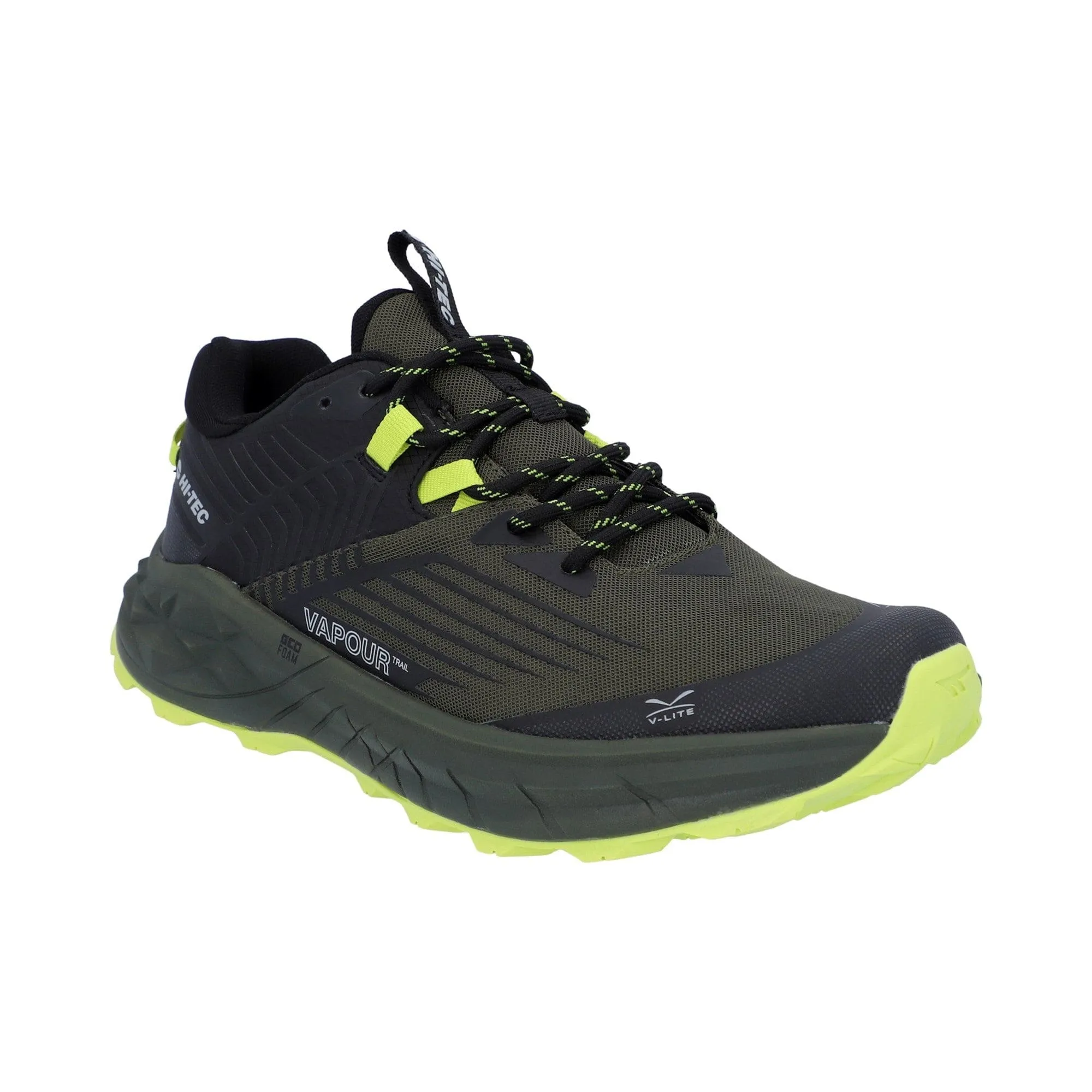 Hi-Tec Fuse Trail Low Mens Trainers - Black/Olive