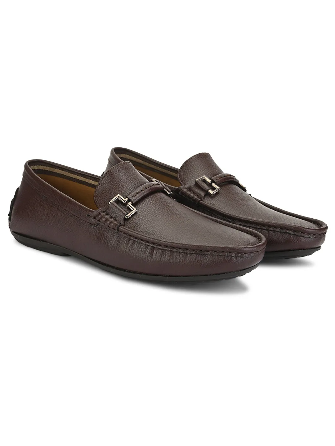 Hydes N Hues Brown Casual Loafers For Men